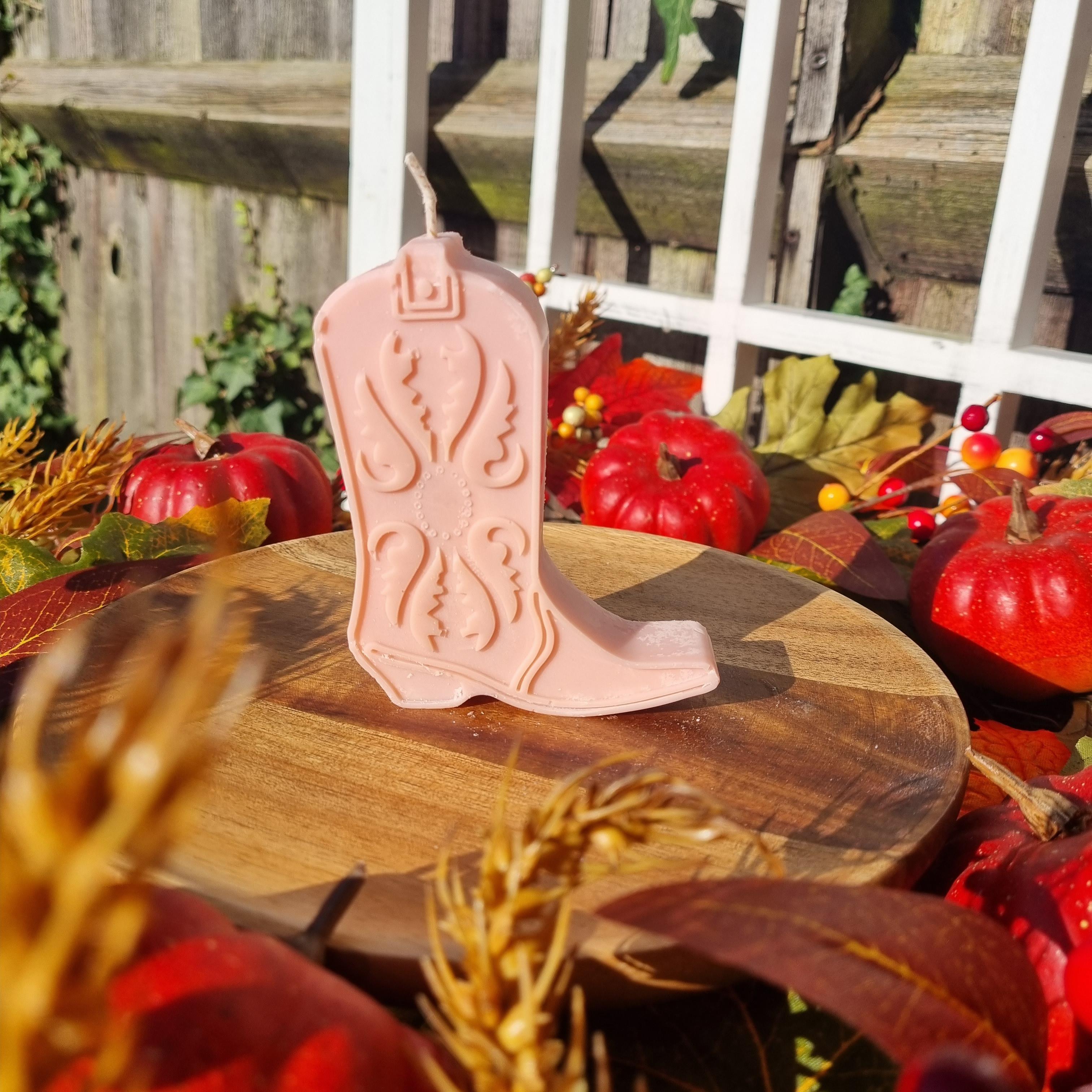 Cowboy Boot Candle