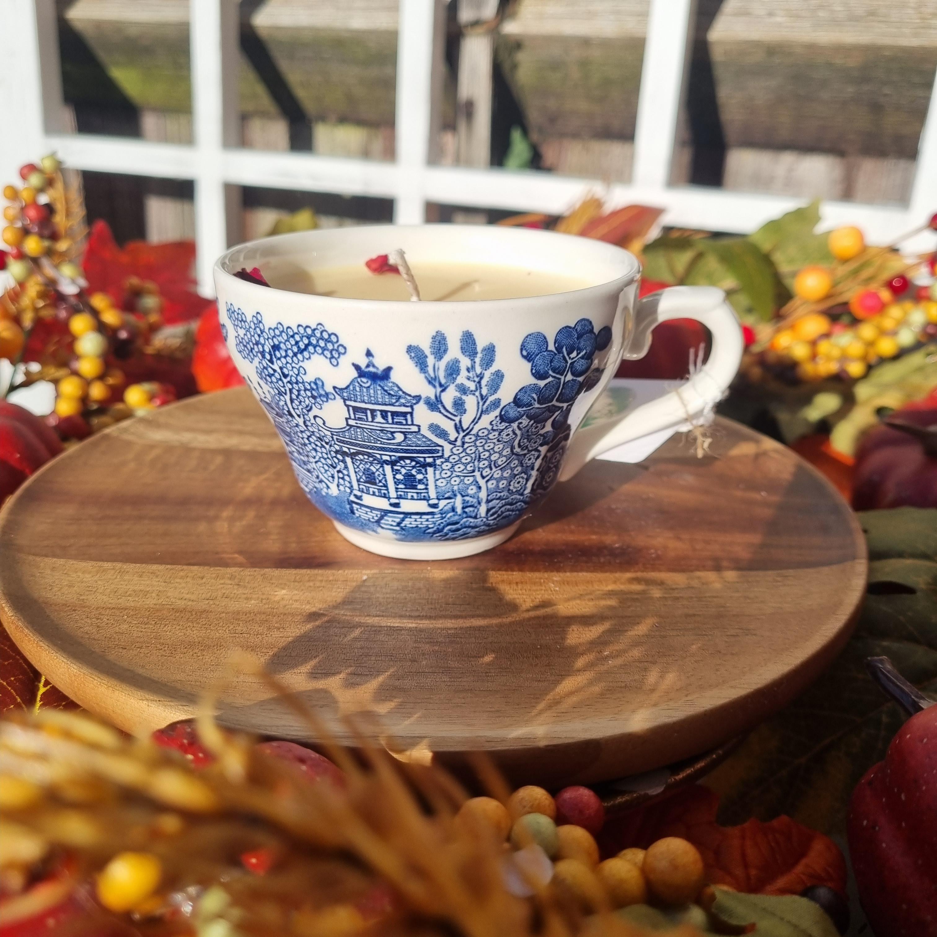 Pumpkin Spice Latte Teacup Candle