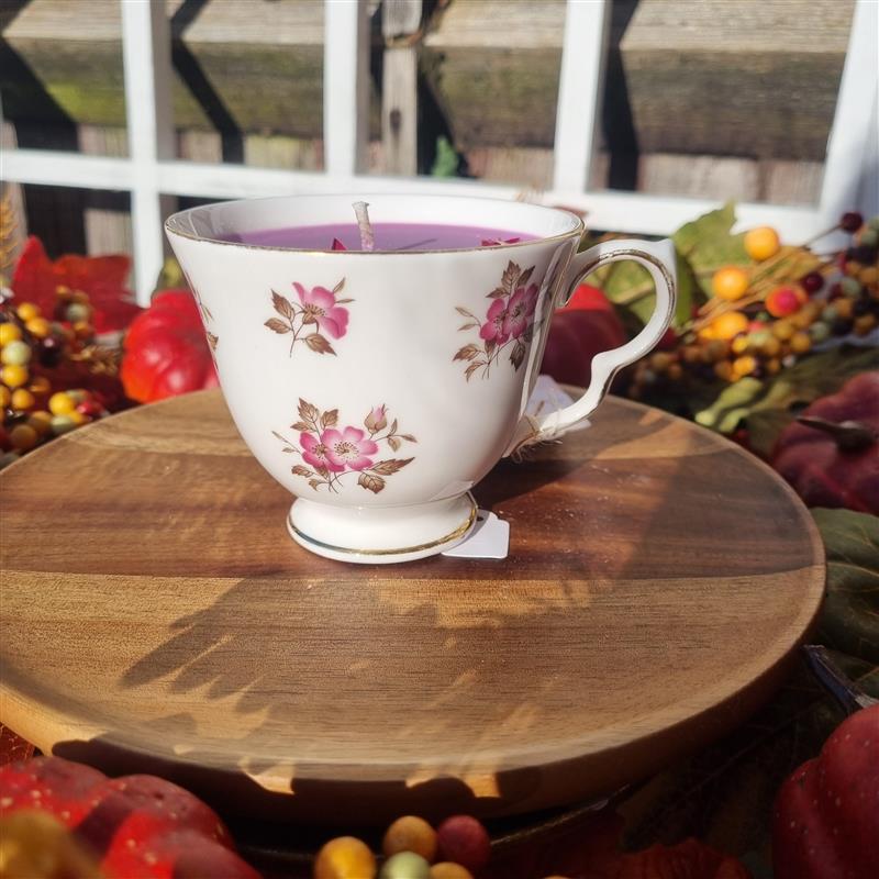 Lavender Teacup Candle