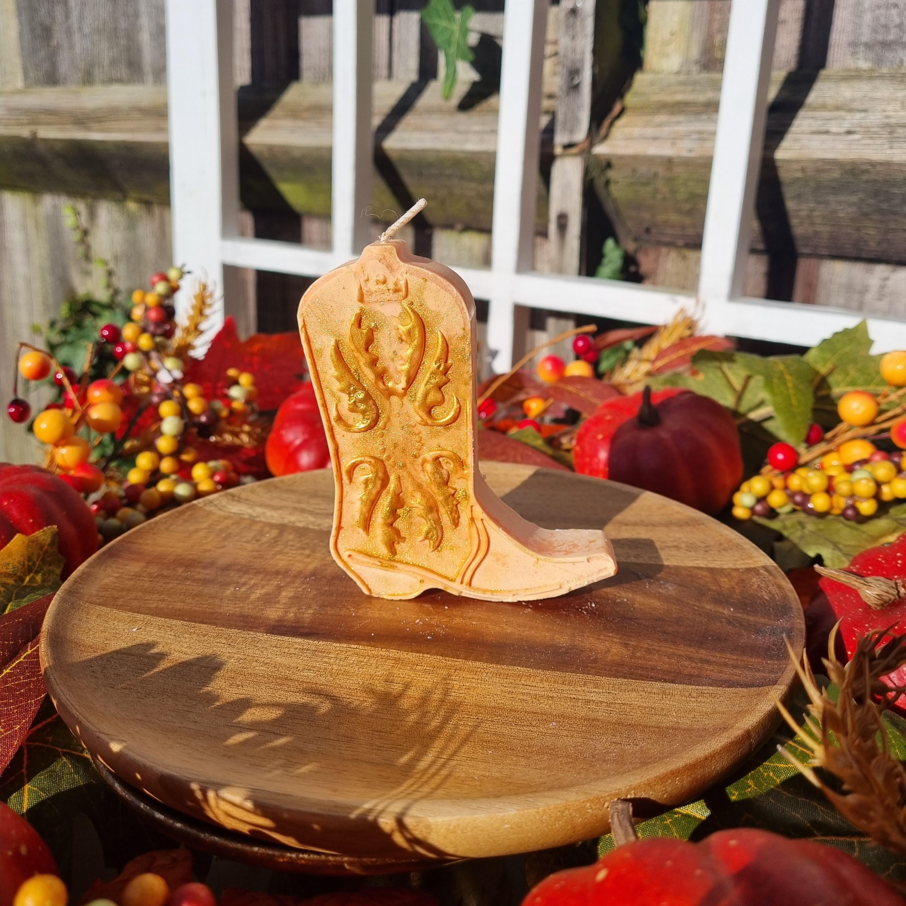 Cowboy Boot Candle