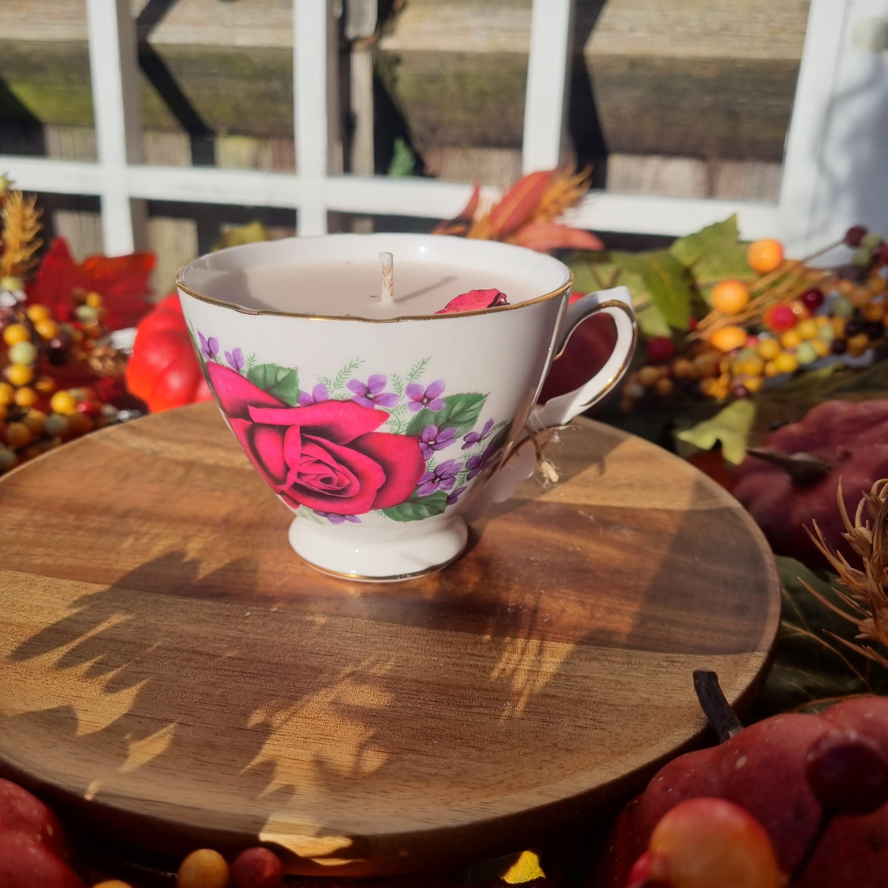 Salted Caramel Teacup Candle