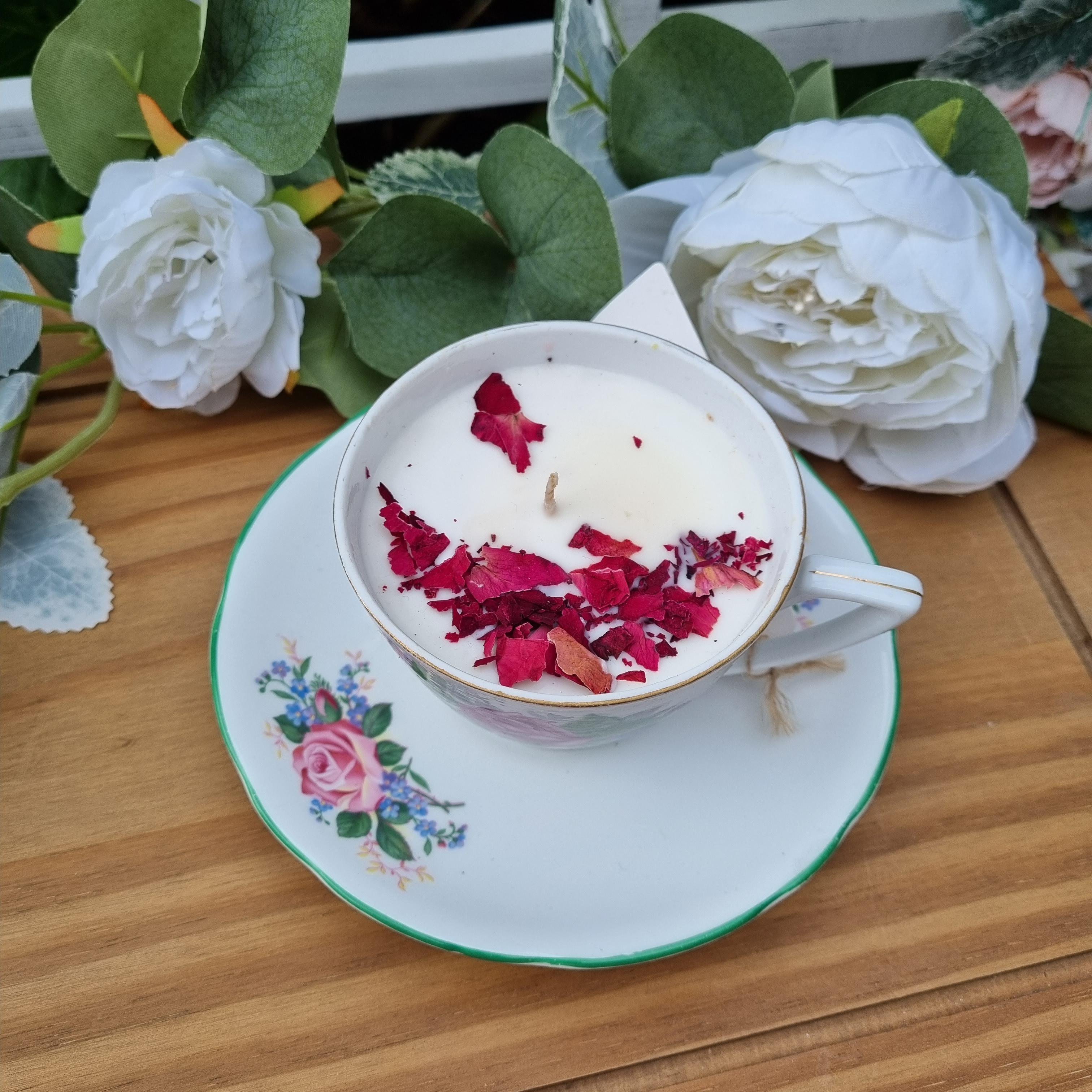 Baby Powder Teacup & Saucer Candle