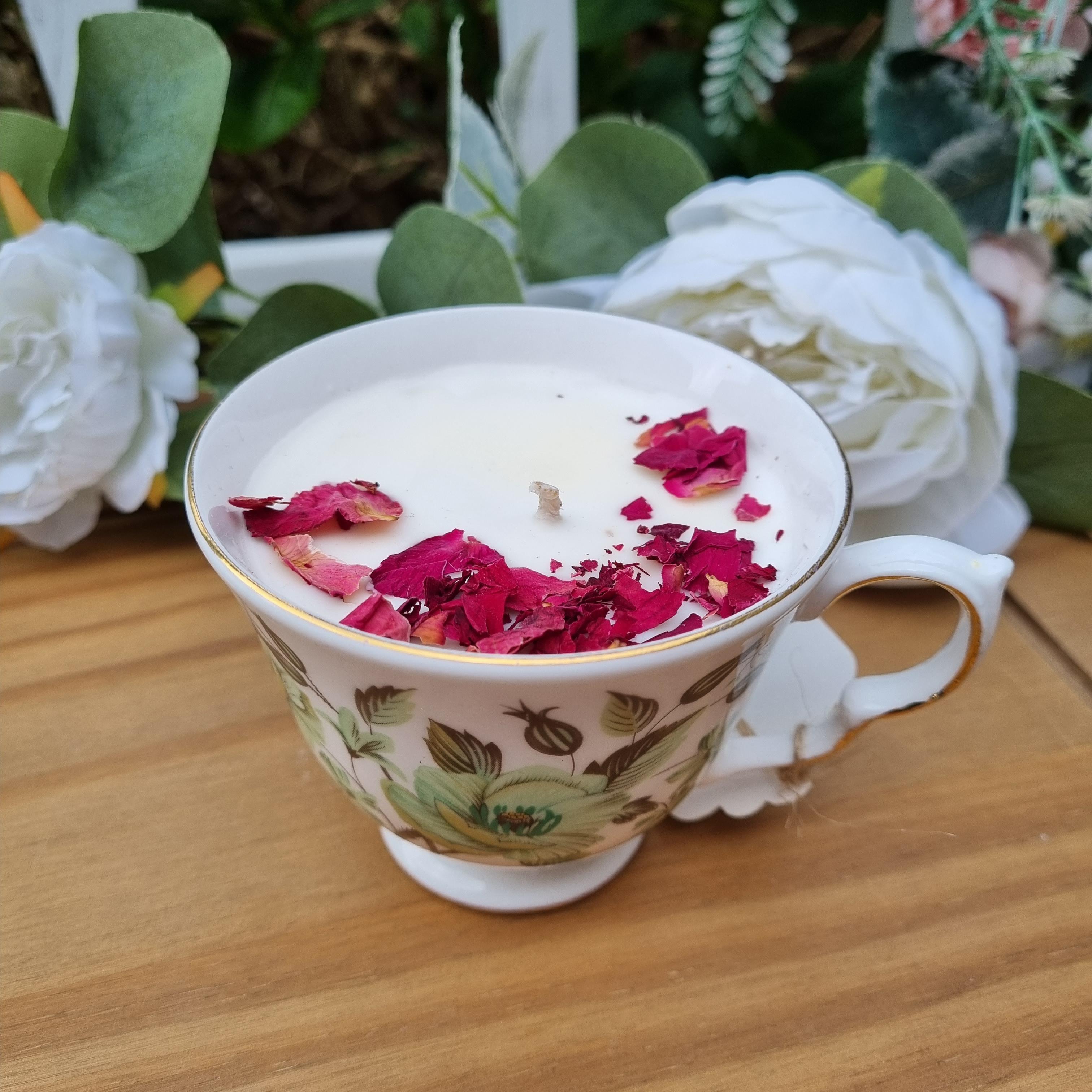 Baby Powder Teacup Candle