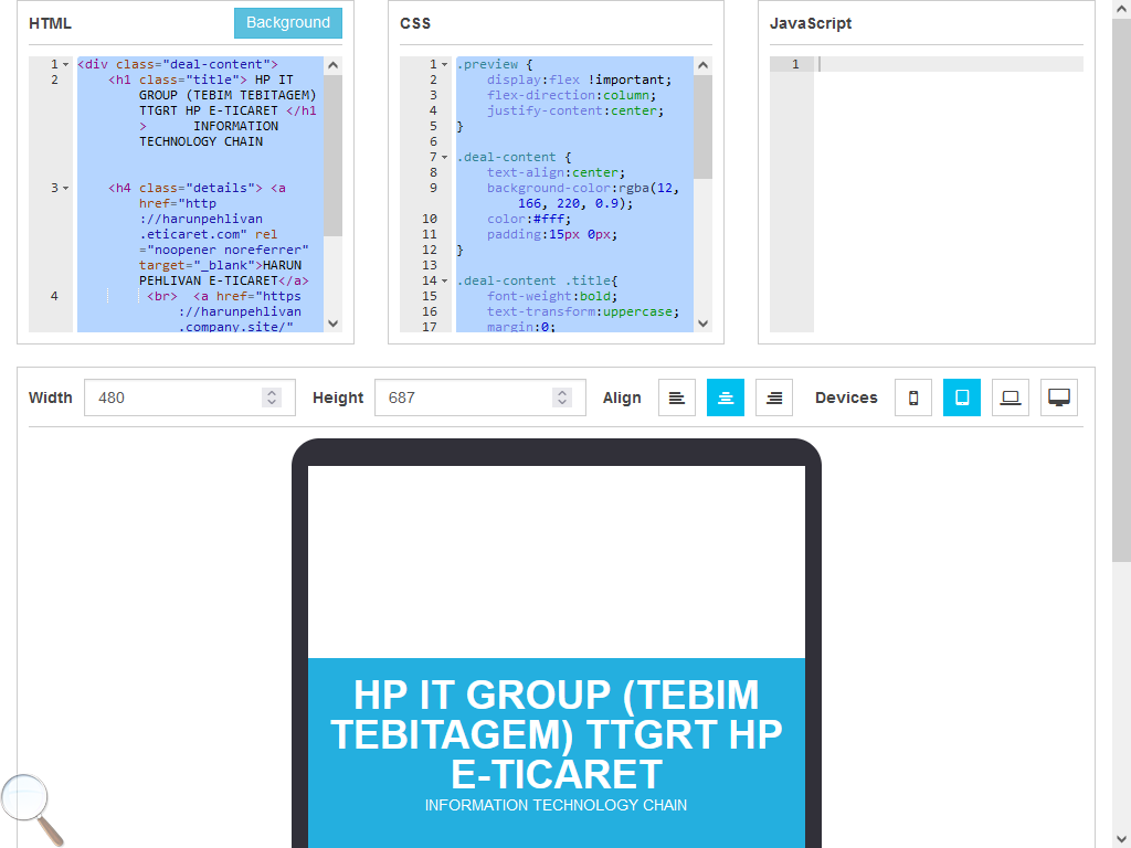 LİVE WEB EDİT