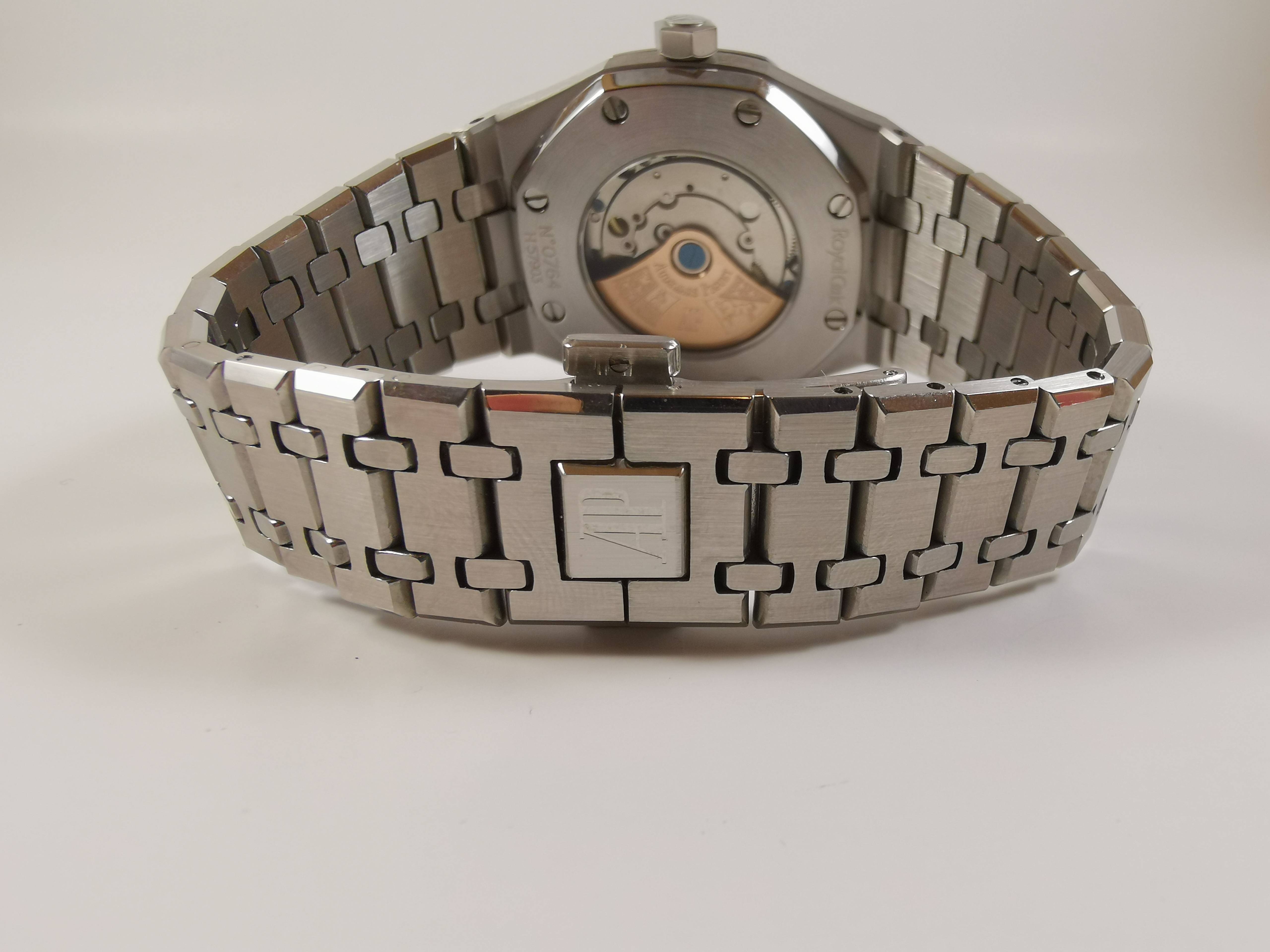 ap silver black dial