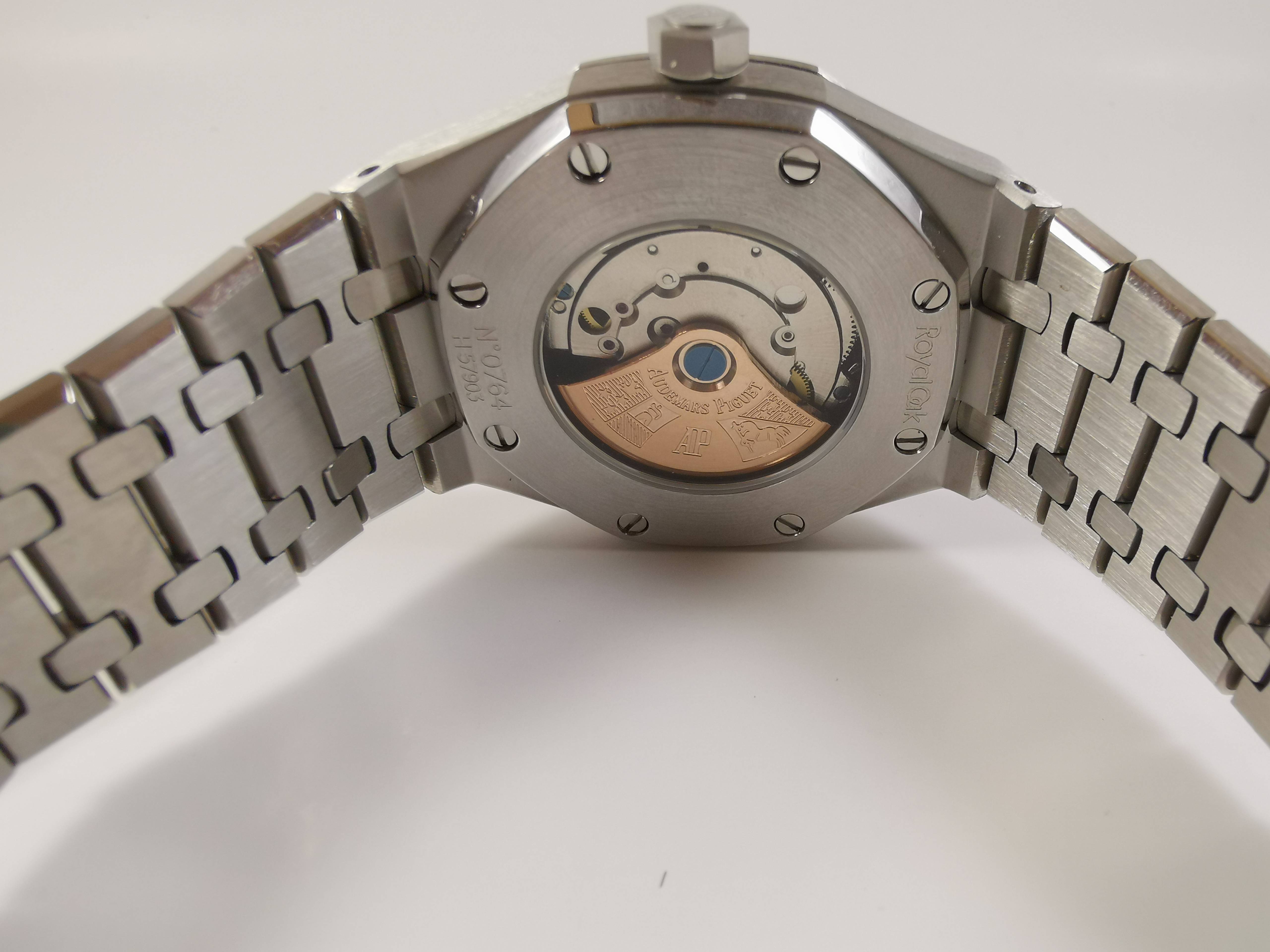 ap silver black dial