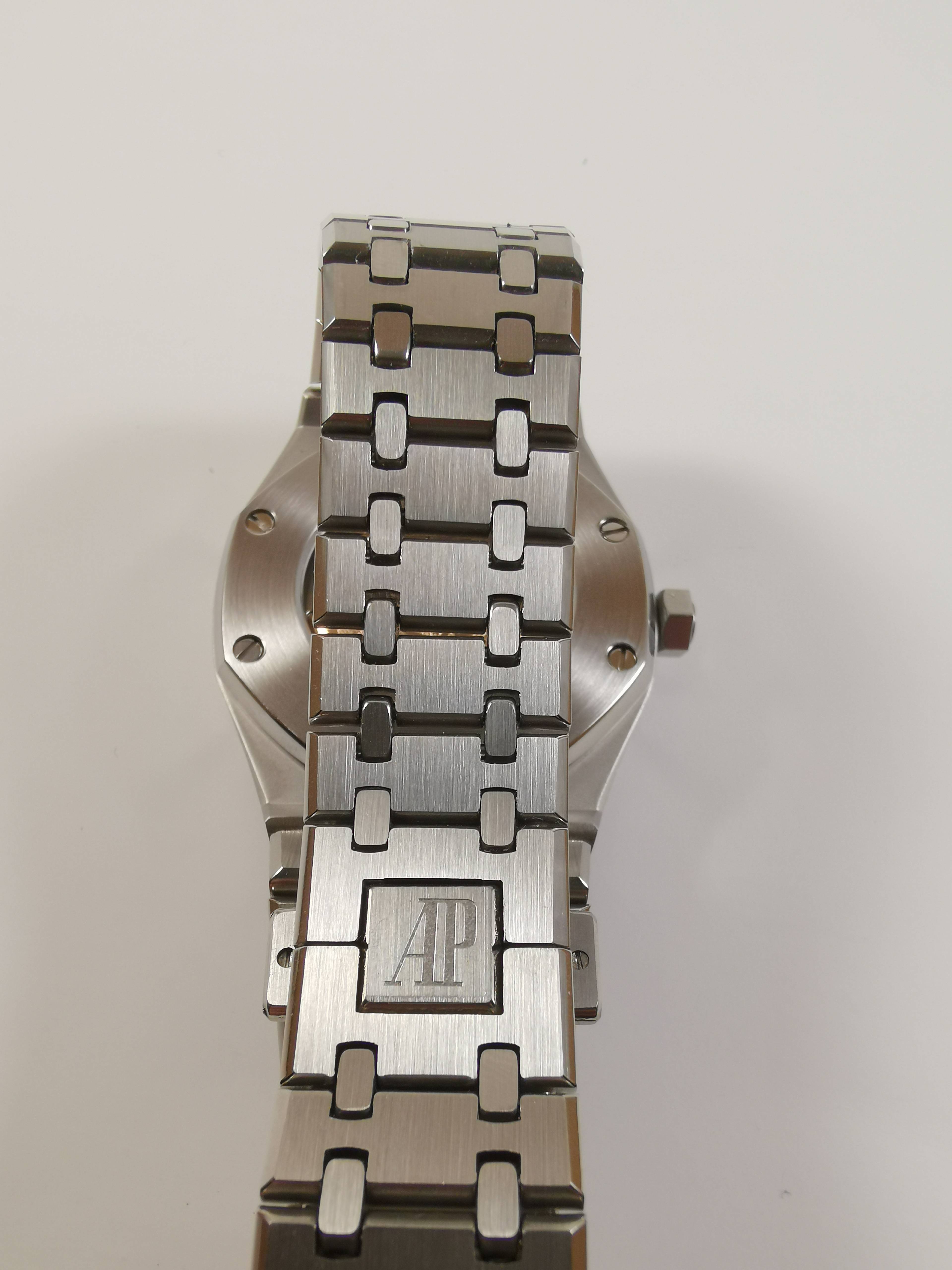 ap silver black dial