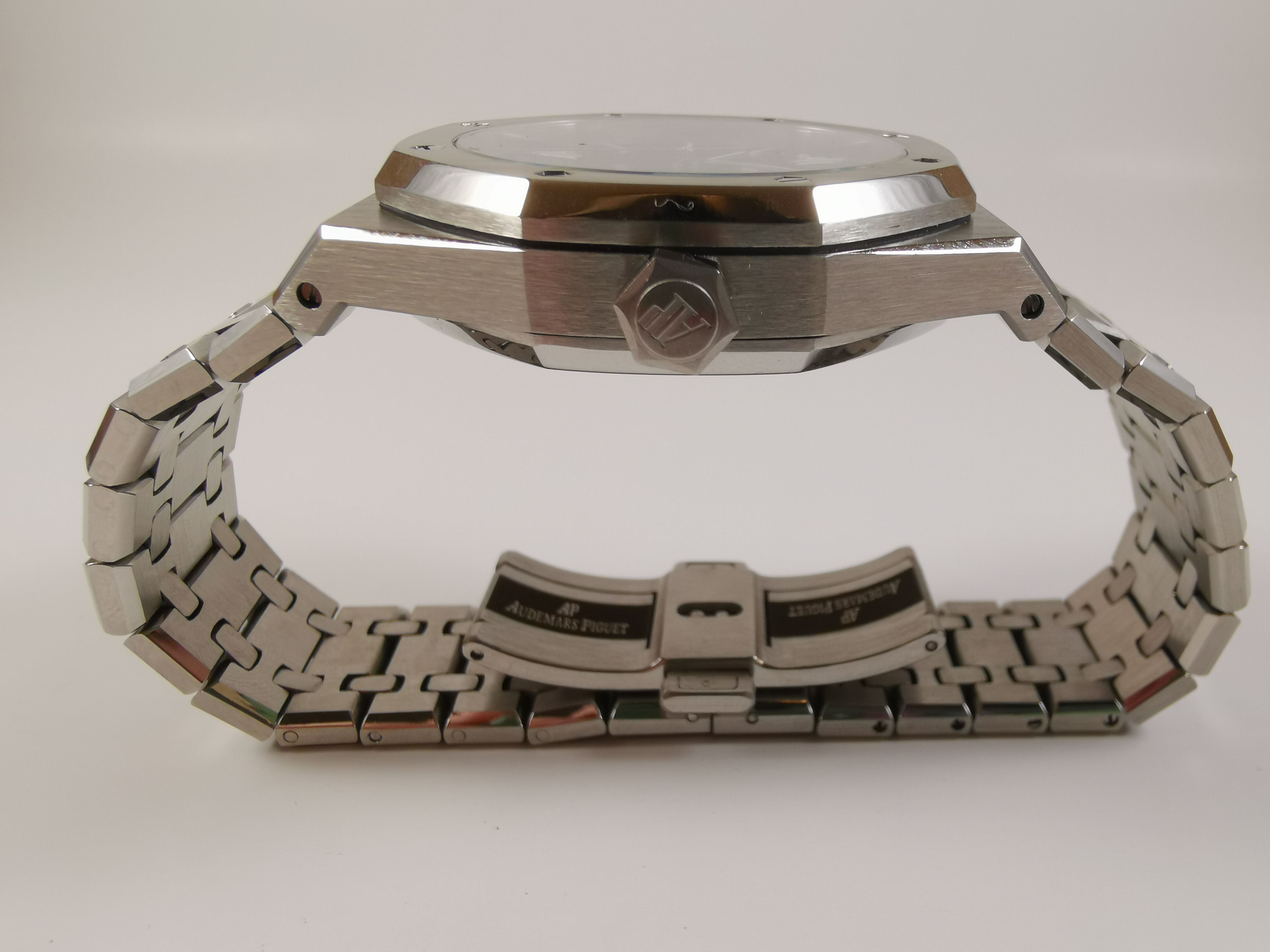 ap silver black dial