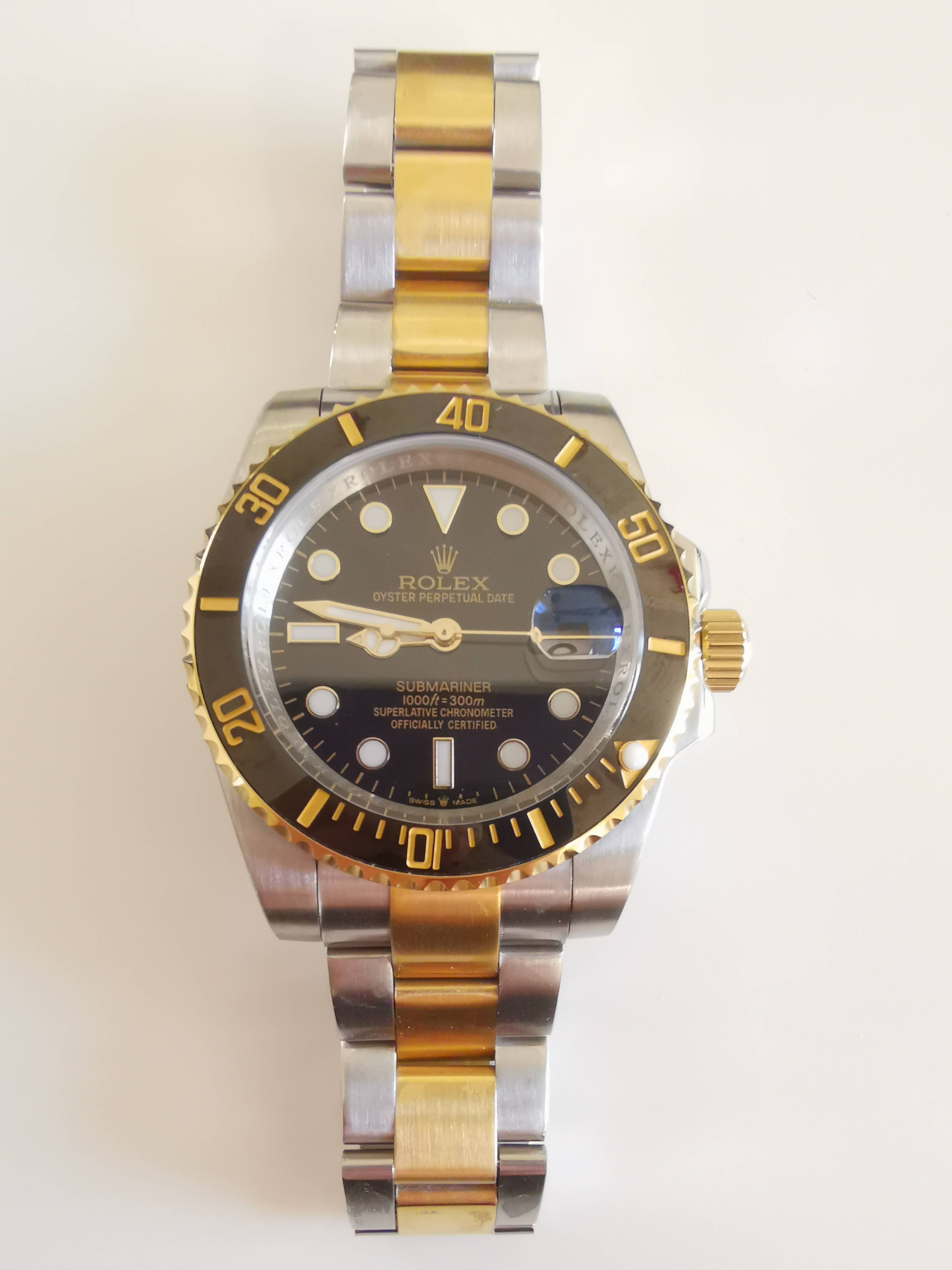 sub tt black dial 40mm