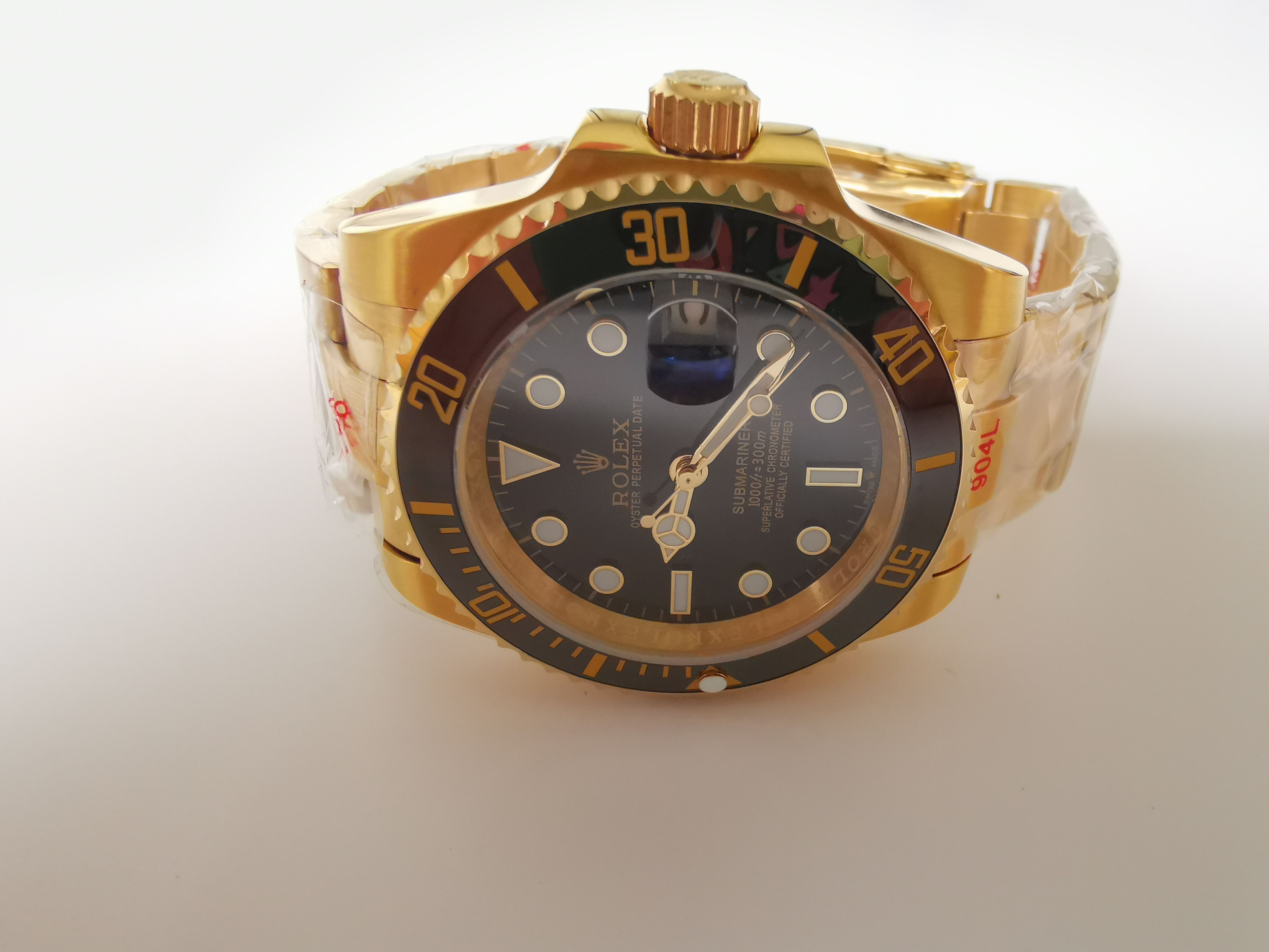 sub gold black 40mm