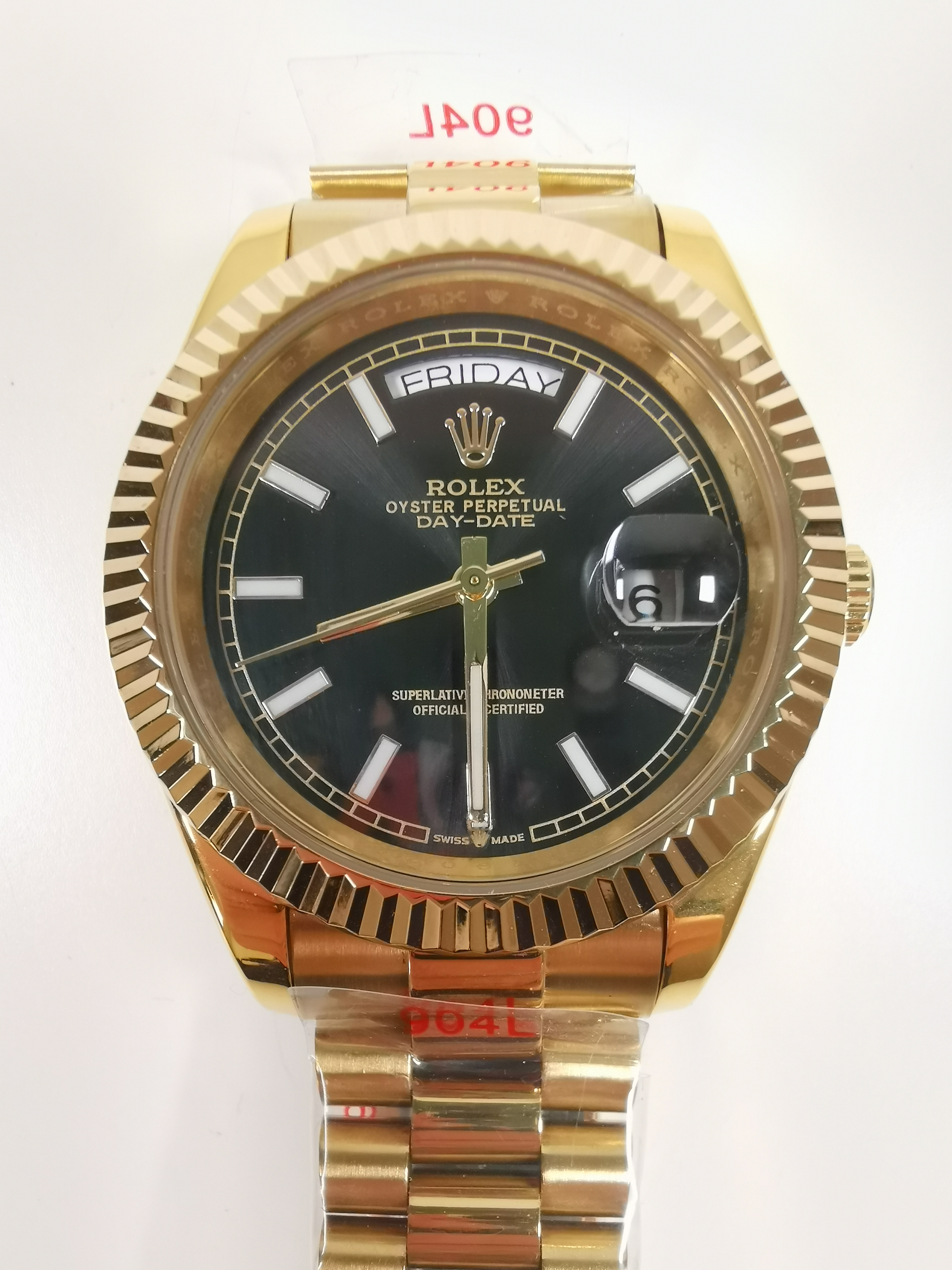 dd gold black stick dial 40mm