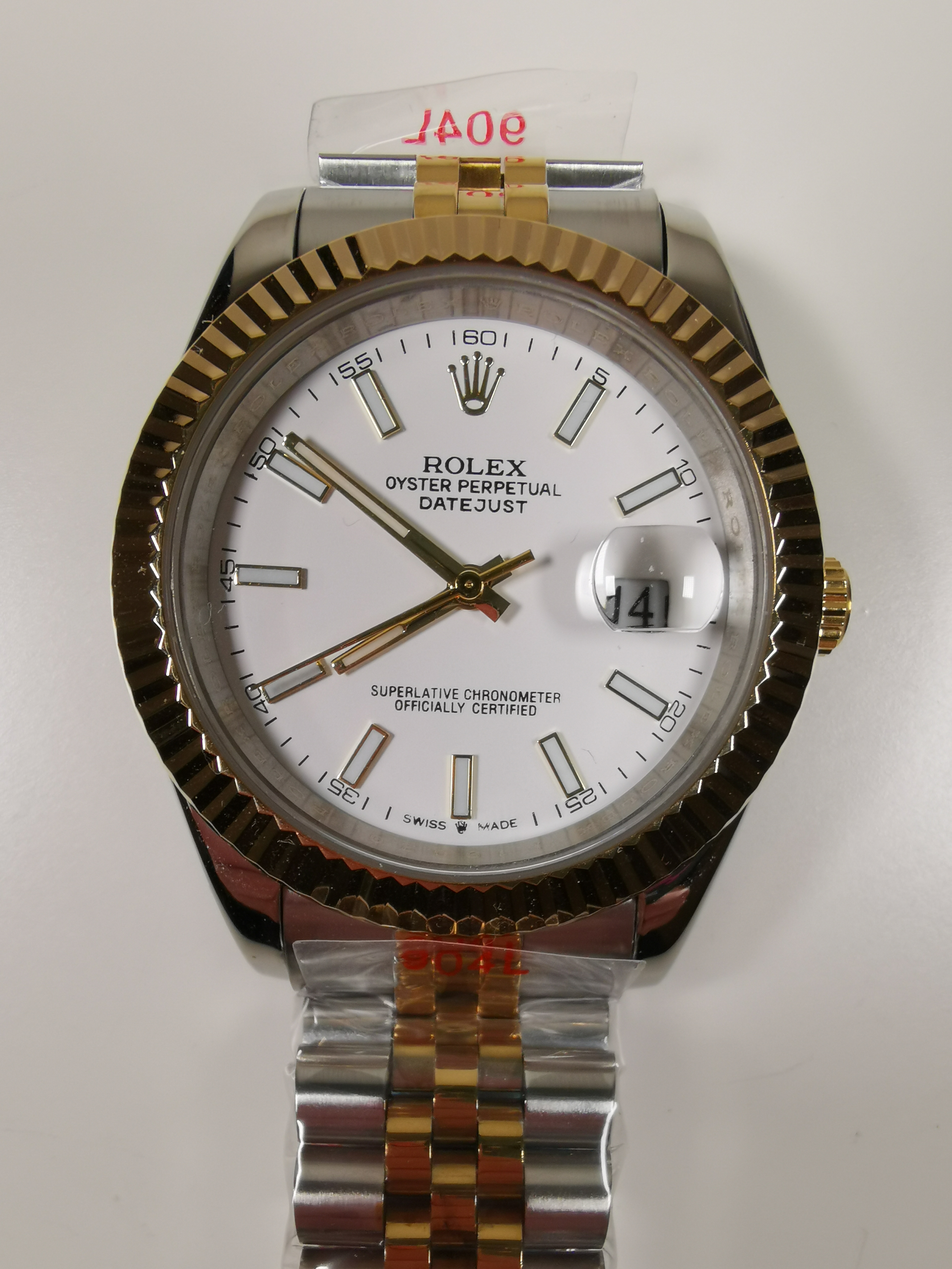 dj tt 40mm white stick dial