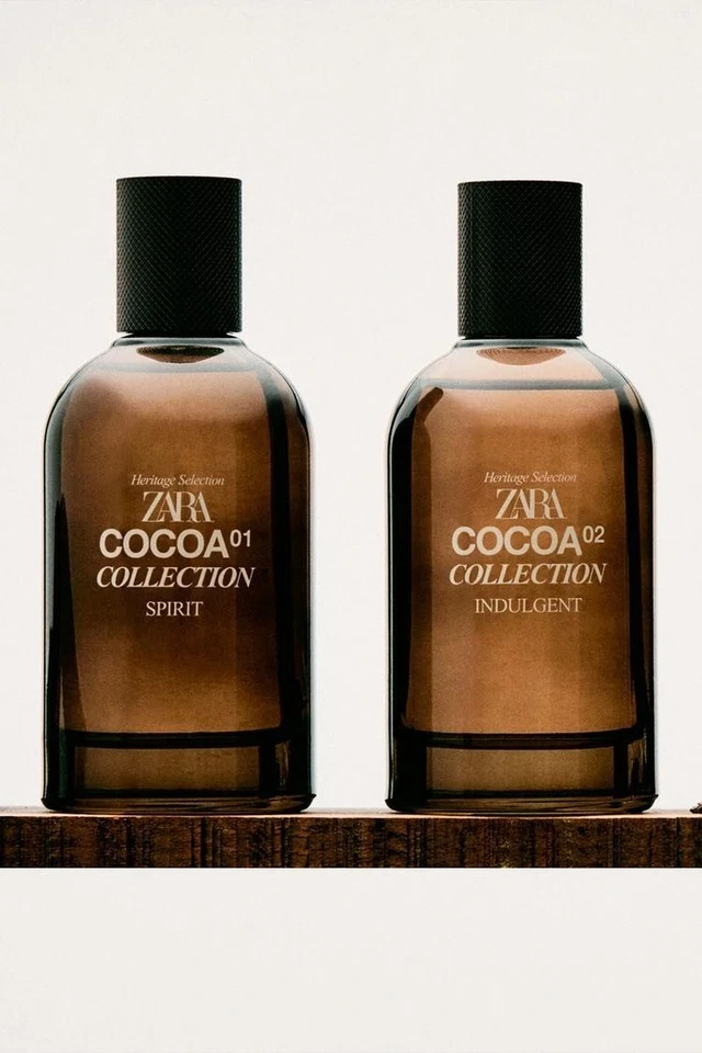 Zara Cocoa Collection 01 Spirit + 02 Indulgent Edp Set Eau Parfum 2 x 100ml Men