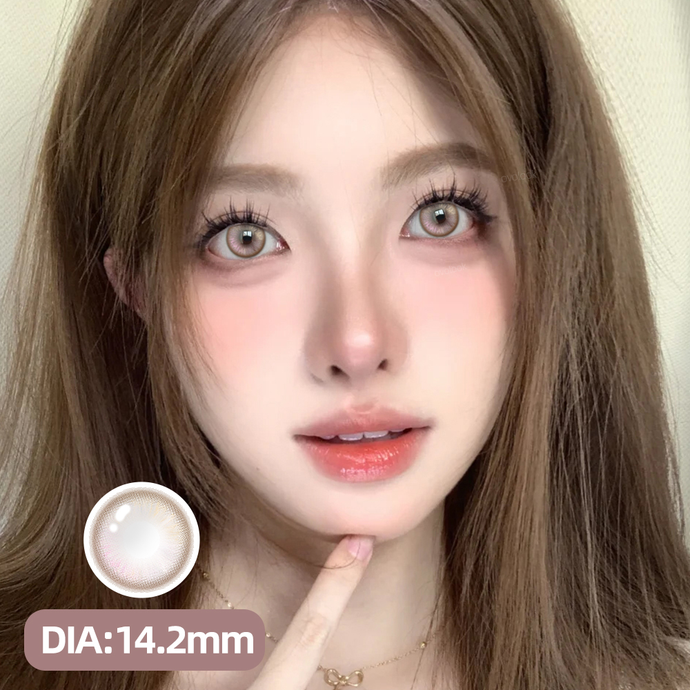 1pair/2pcs BY-PRS Pearly Star beauty fashion colored contact lens (Rx up to -8.00)