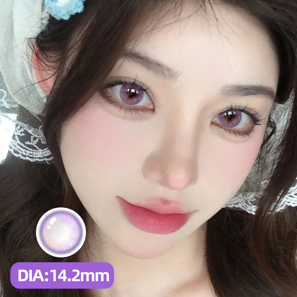 1pair/2pcs BY-PRS Pearly Star beauty fashion colored contact lens (Rx up to -8.00)