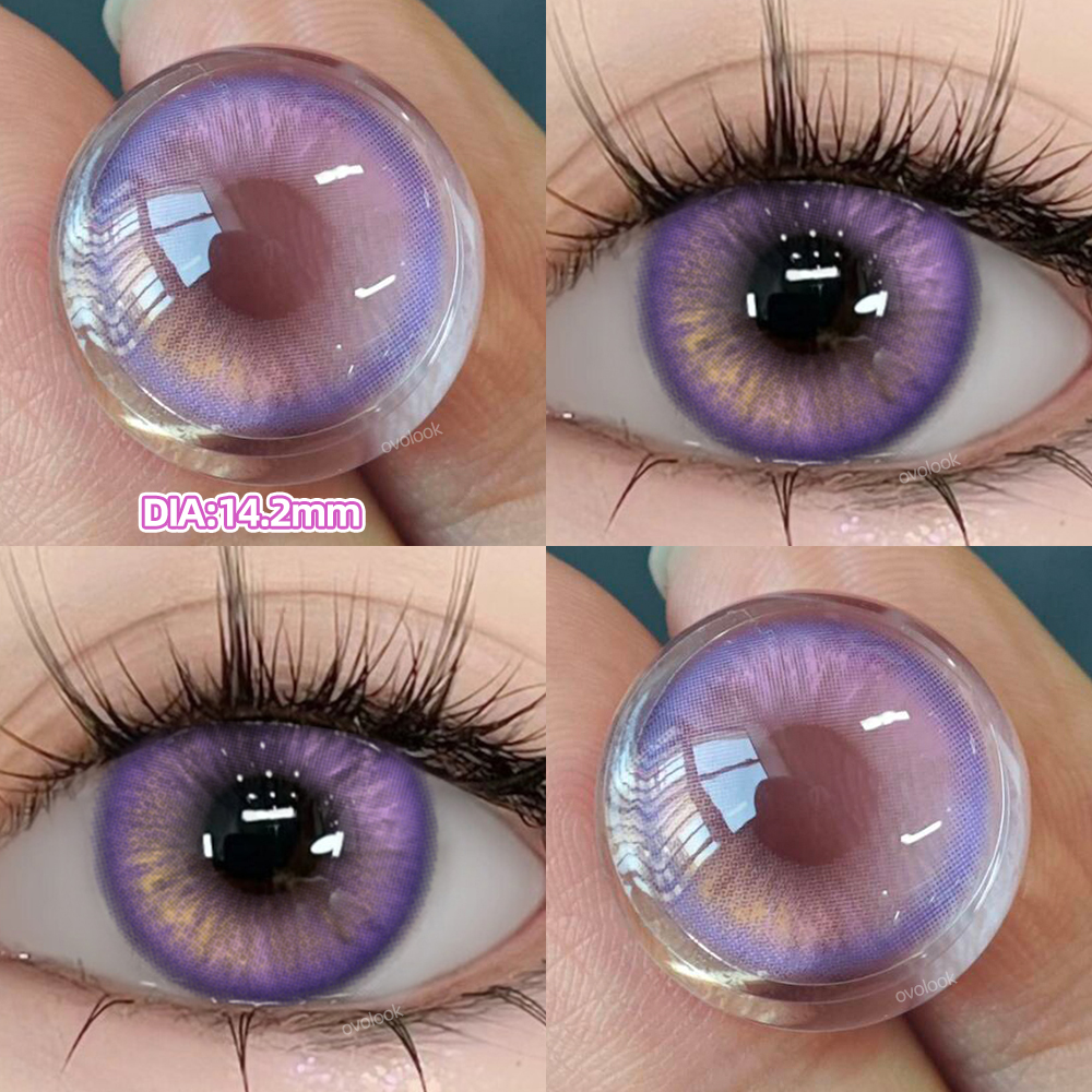 1pair/2pcs BY-PRS Pearly Star beauty fashion colored contact lens (Rx up to -8.00)