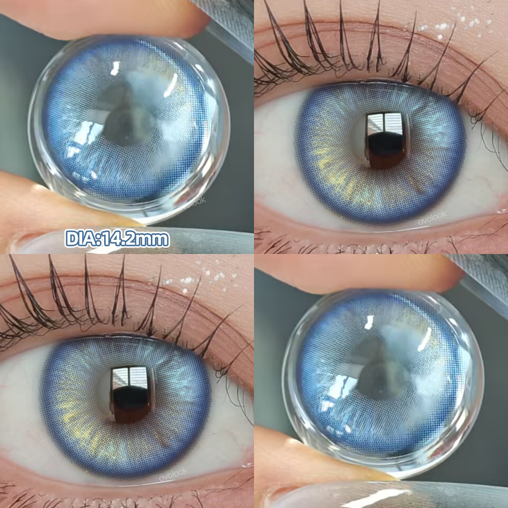 1pair/2pcs BY-PRS Pearly Star beauty fashion colored contact lens (Rx up to -8.00)