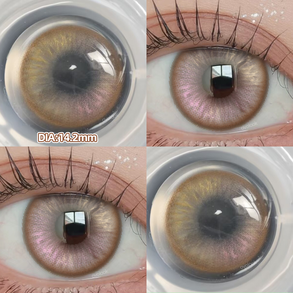 1pair/2pcs BY-PRS Pearly Star beauty fashion colored contact lens (Rx up to -8.00)