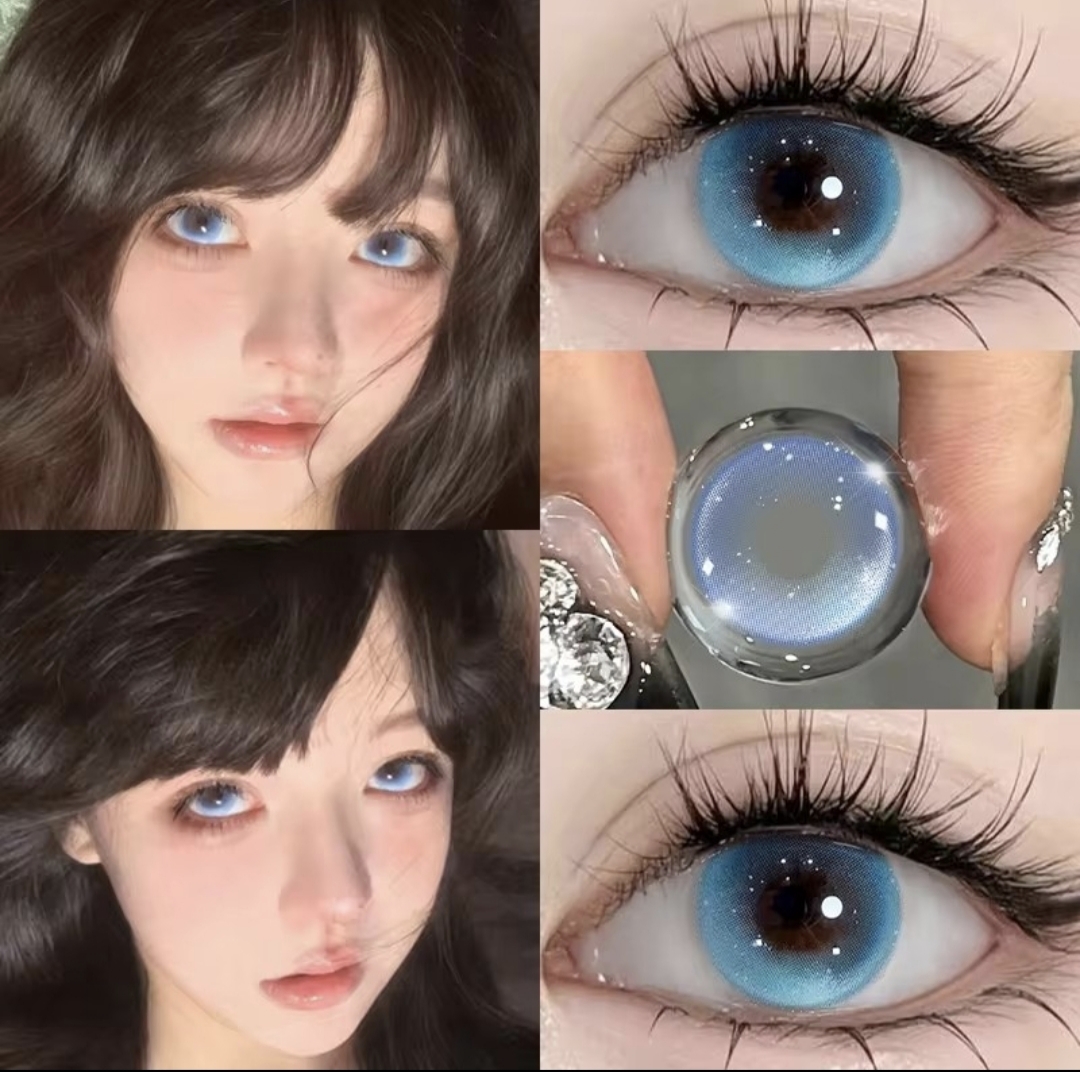 1pair/2pcs BY-KRY Krystal  beauty fashion colored contact lens (Rx up to -8.00)