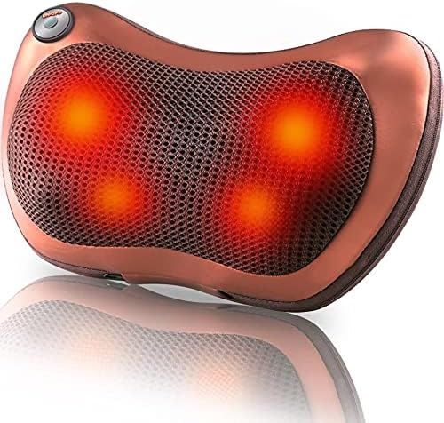 Cojín de Masaje Eléctrico Masajeador Almohada Masajeador Shiatsu con 3 Niveles