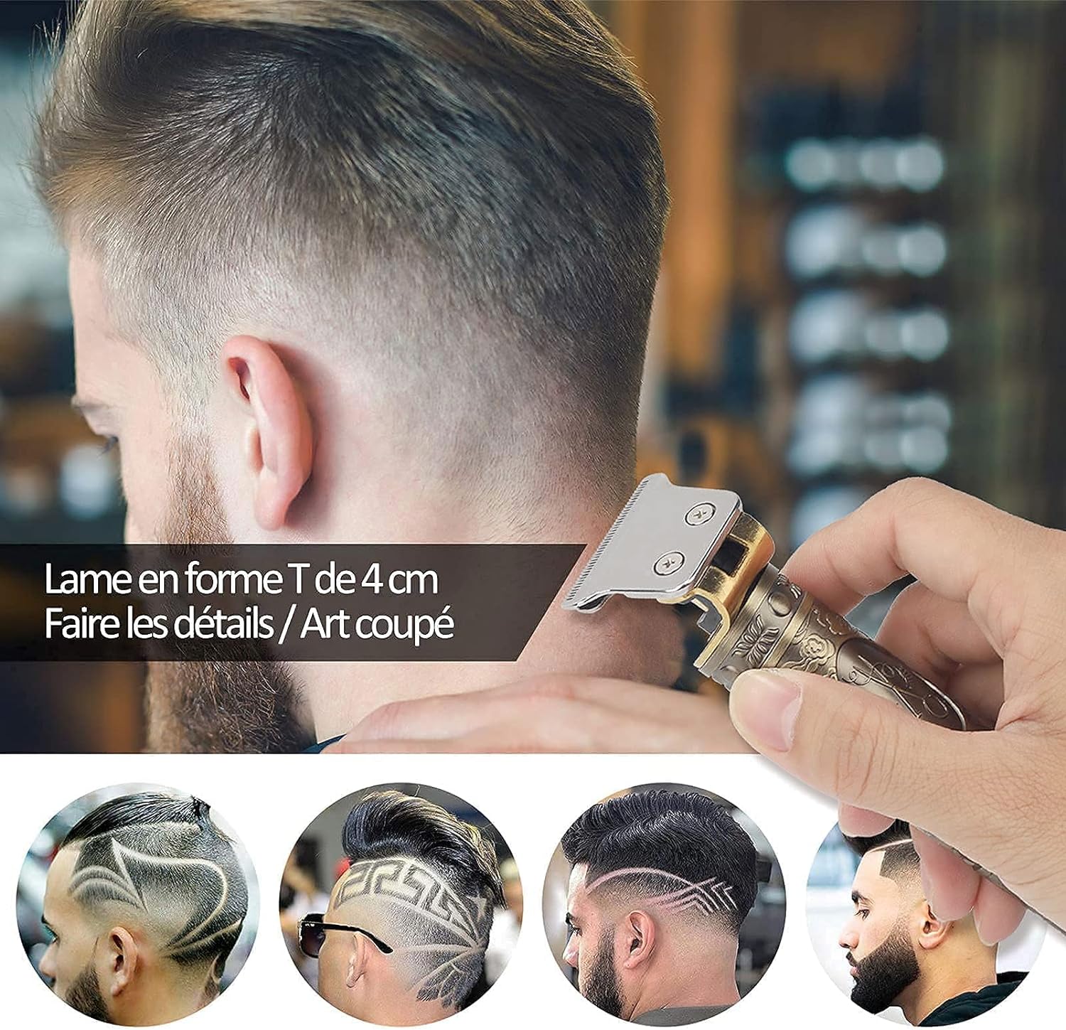 Cortapelos Hombre Profesional, Máquina Cortar Pelo, Maquina de afeitar Recargable