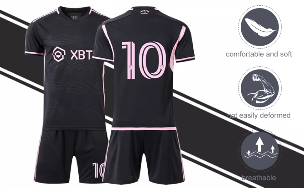 Camiseta de Fútbol Niños intermiami messi /Visitante, Camiseta de Entrenamiento Deportivo,