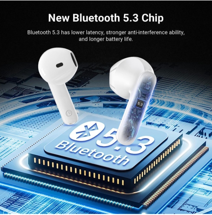 Auriculares inalámbricos Bluetooth Auriculares estéreo 3D Funda de Carga rápida, iPhone/Android