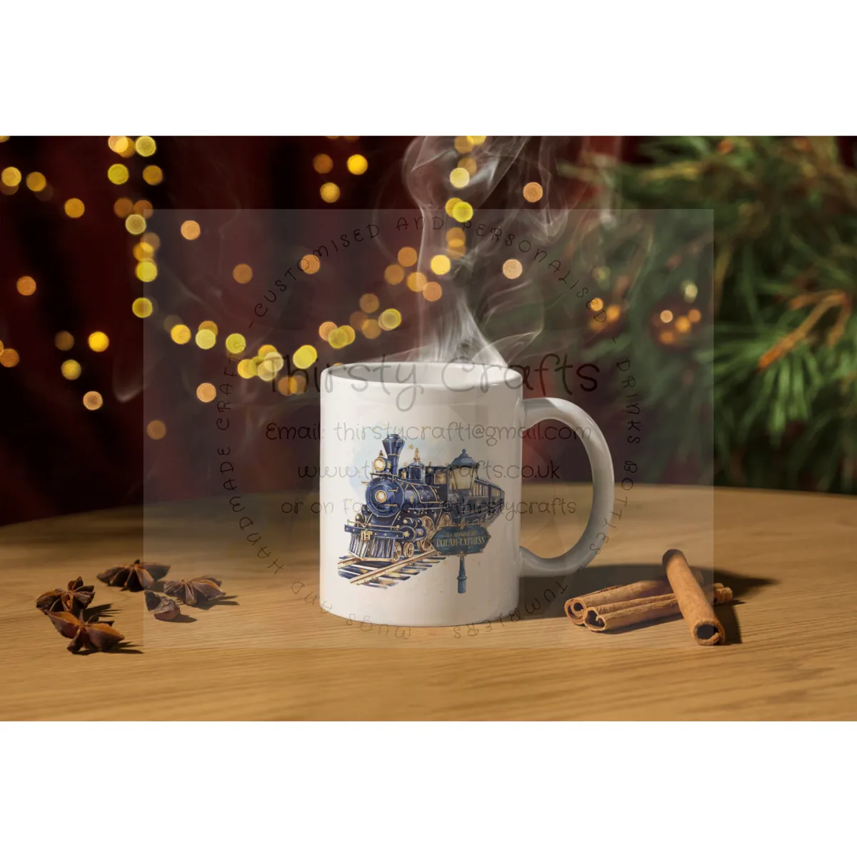 Personalised Christmas Mug - Polar Express