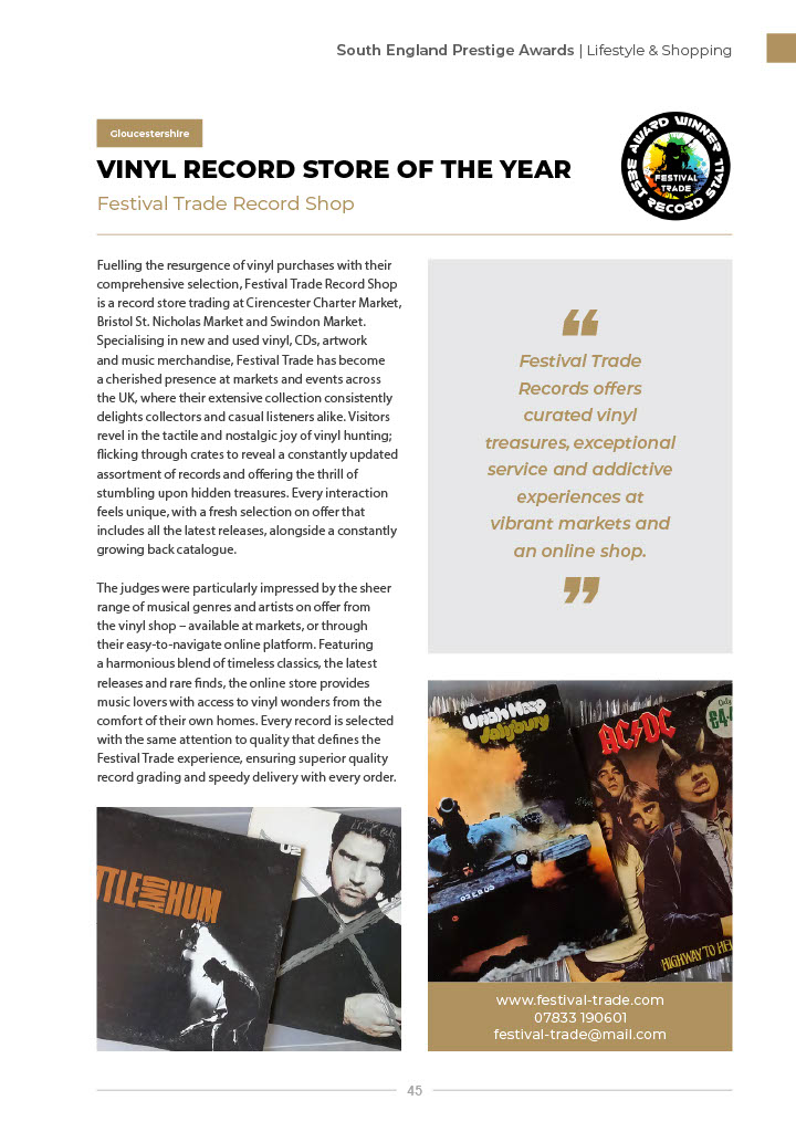 Festival Trade Magazine Article