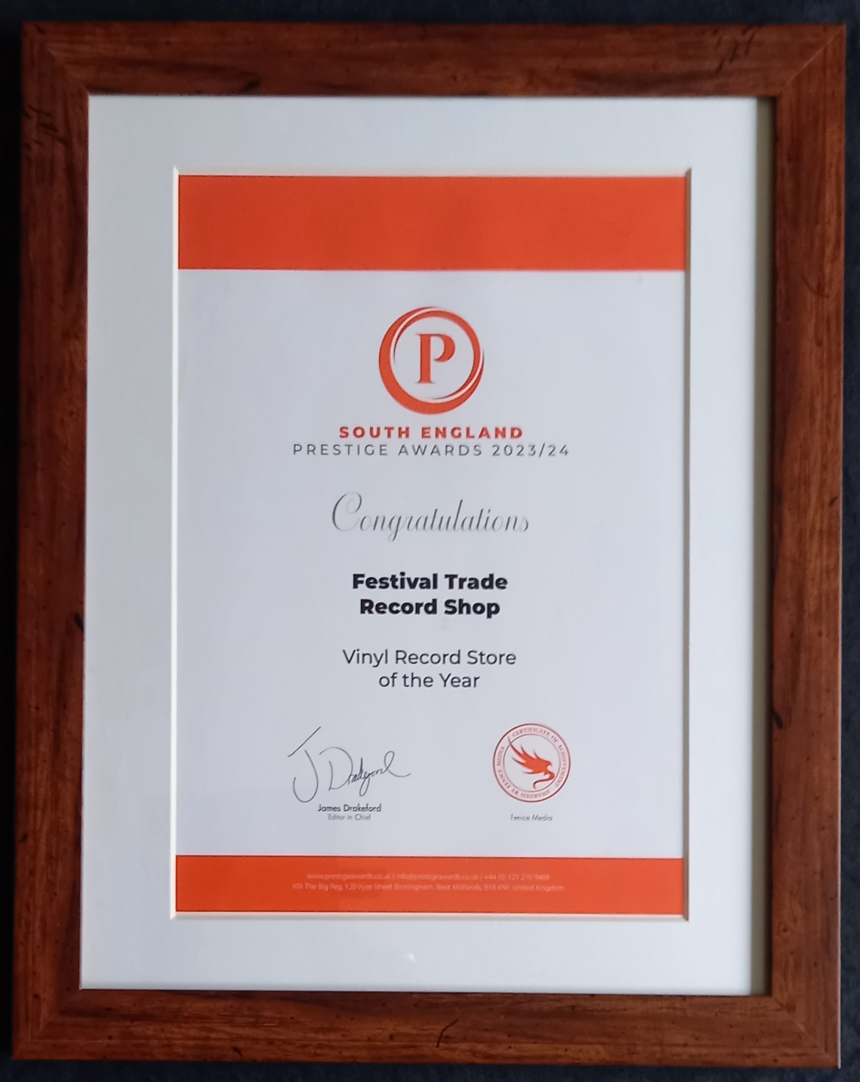 Award Winner Best Record Stall 2024