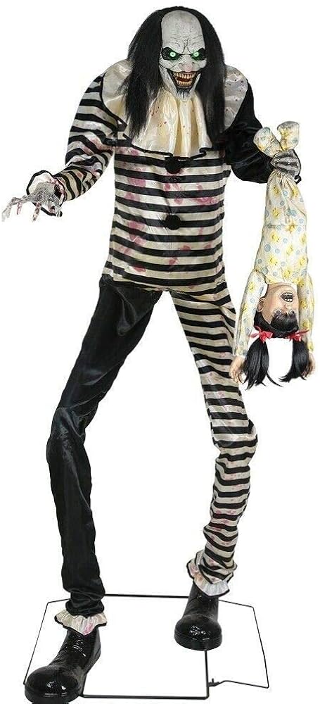 7ft Sweet Dreams Spirit Halloween Clown Animated Prop Animatronic Decoration