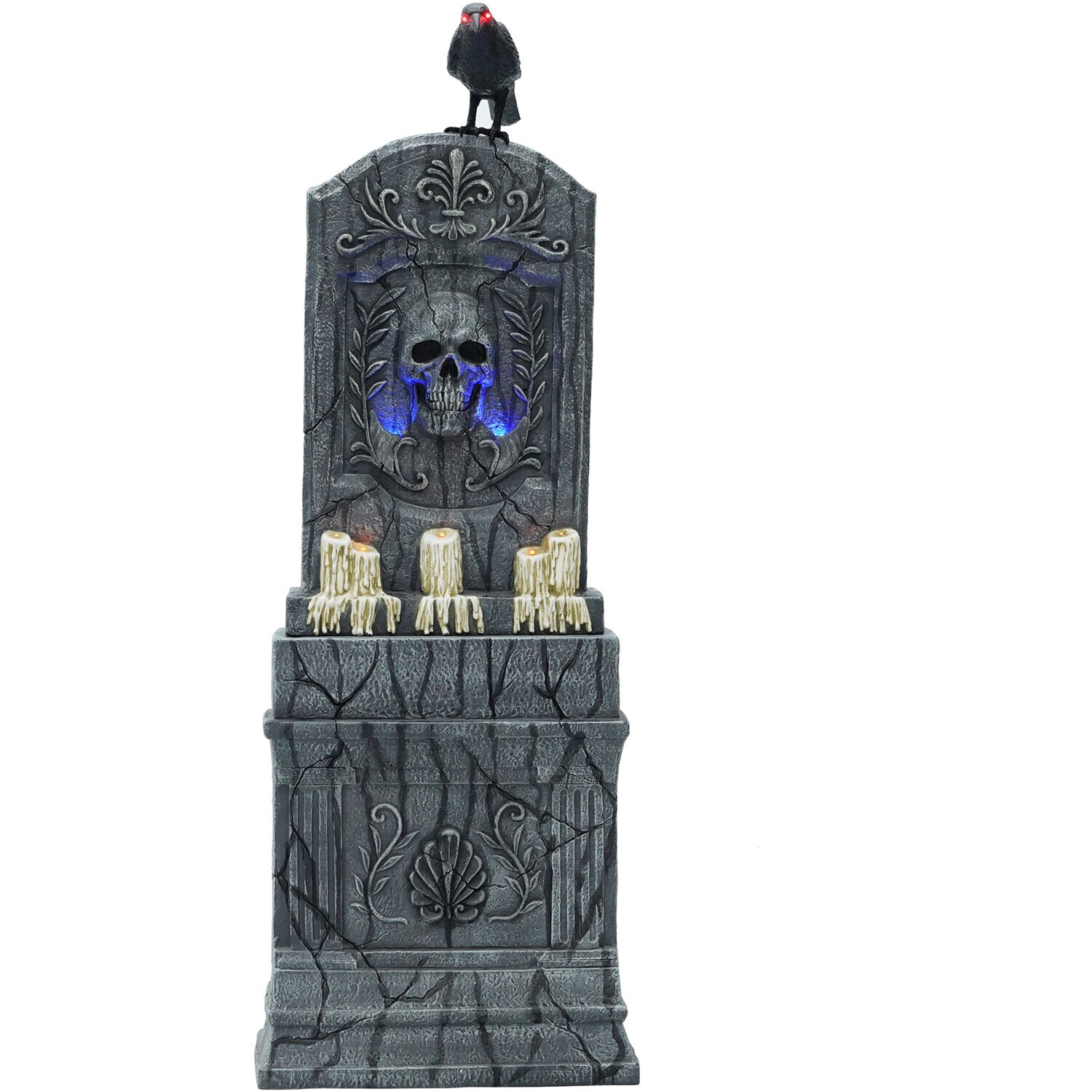 5ft Haunted Hill Farm Motion activated LED Tombstone