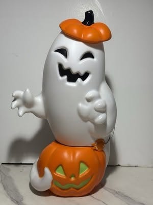 60cm Eek & Hyde Ghost on Pumpkin Blow Mould (Target USA)
