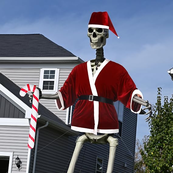 Santa Outfit - fits 12ft Skelly (Home Depot)
