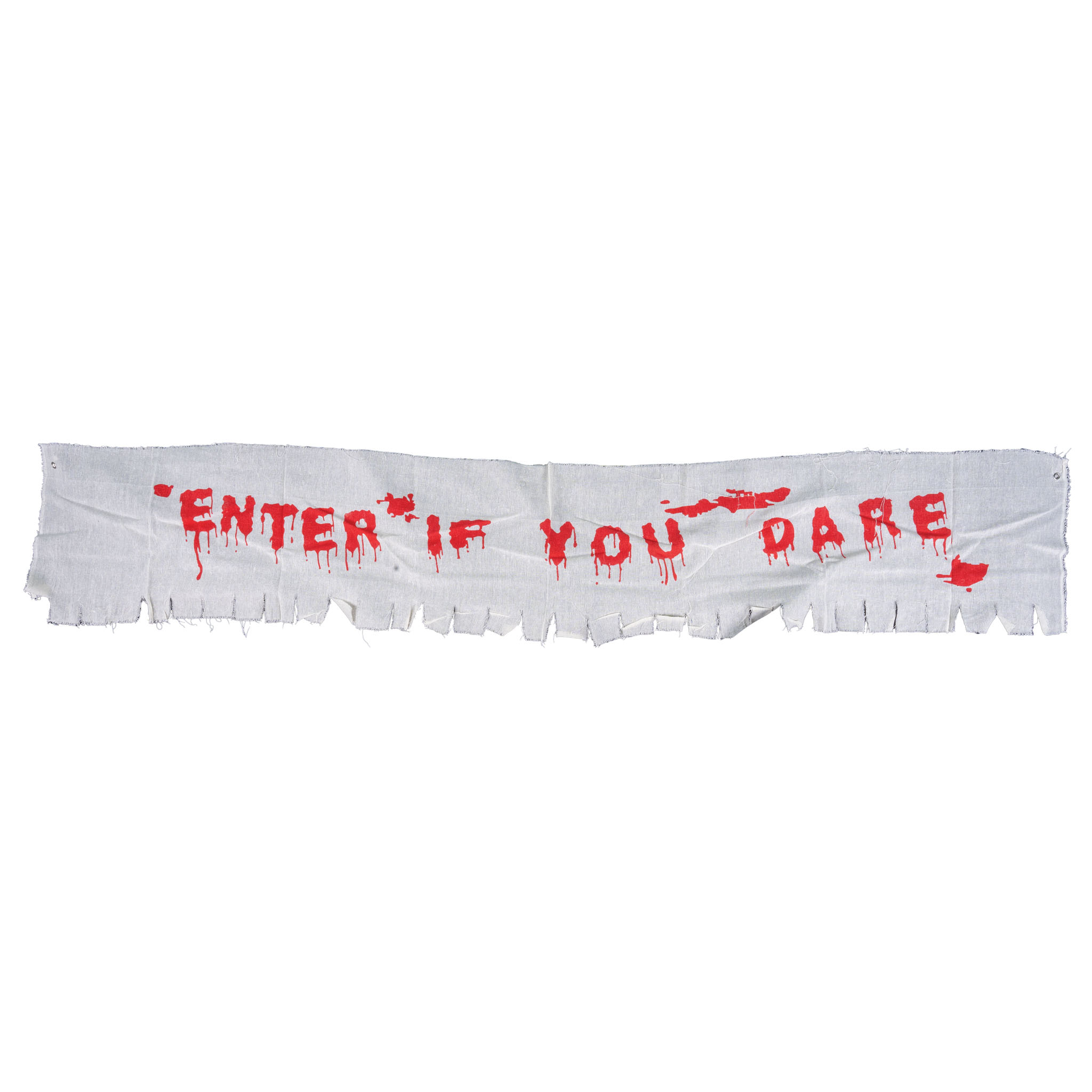180cm "Enter If You Dare" Canvas Banner