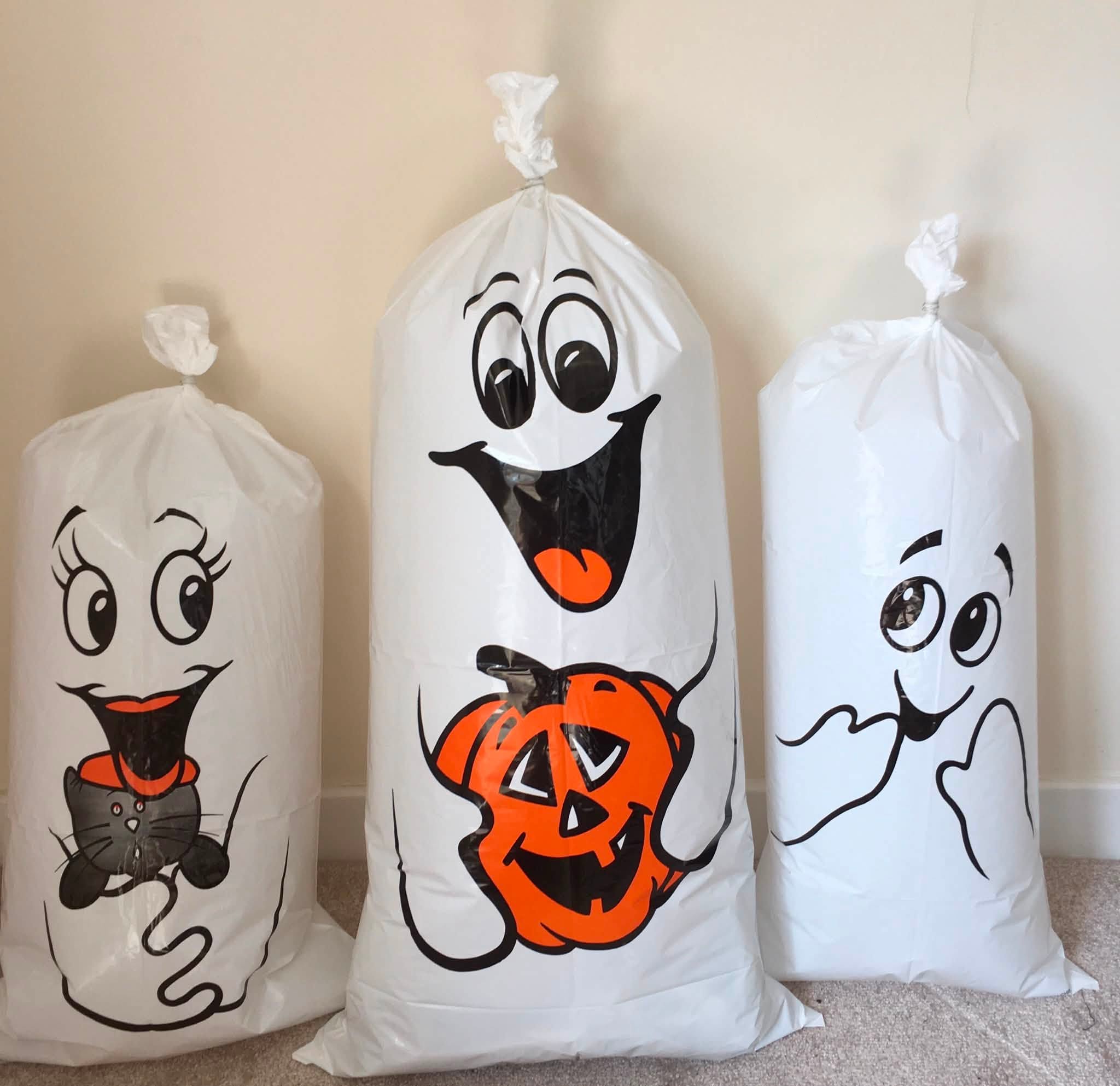 Pack of 3 Ghost Leaf Bags (Yard bags)
