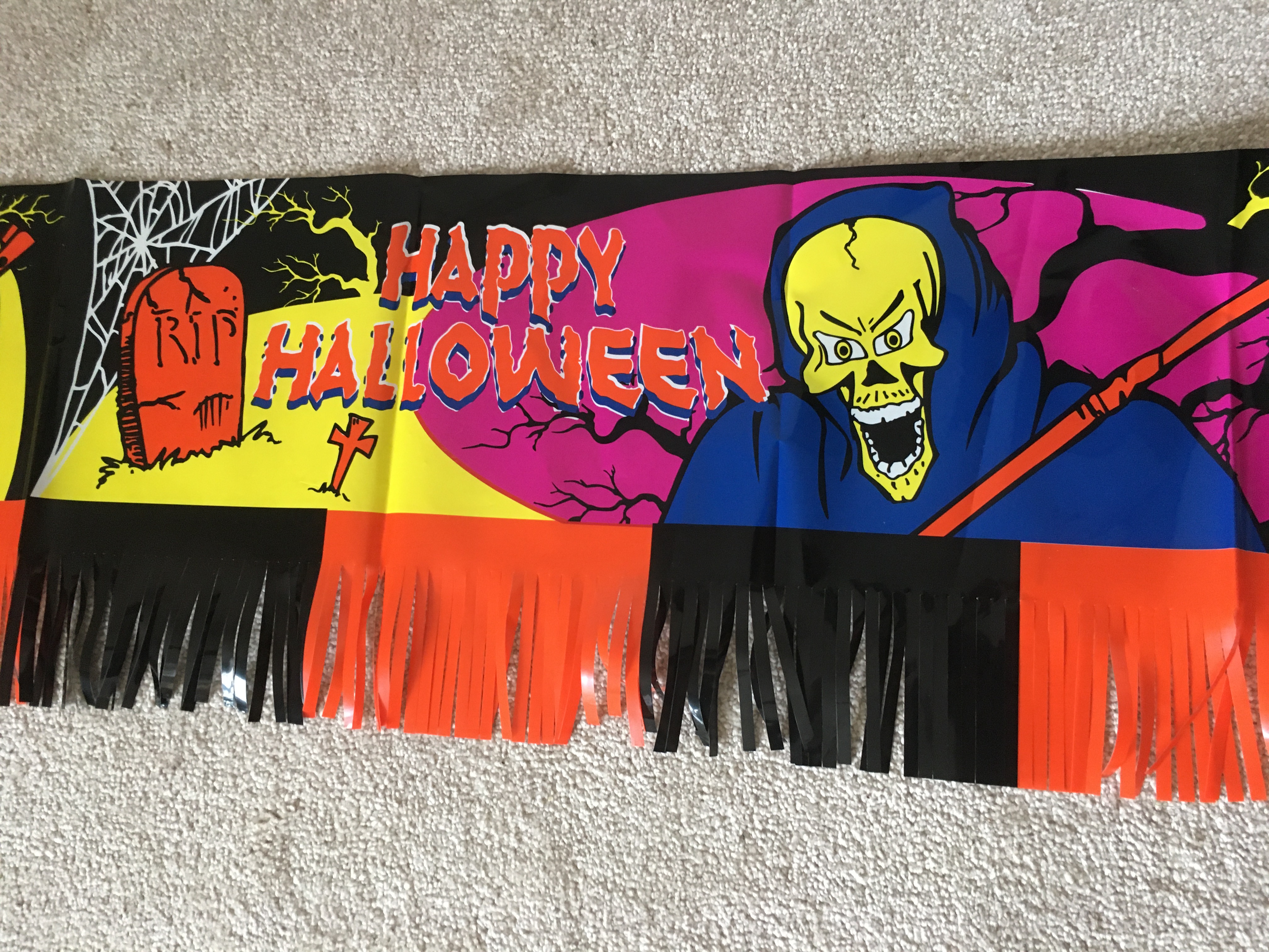 132cm Halloween Reaper Banner