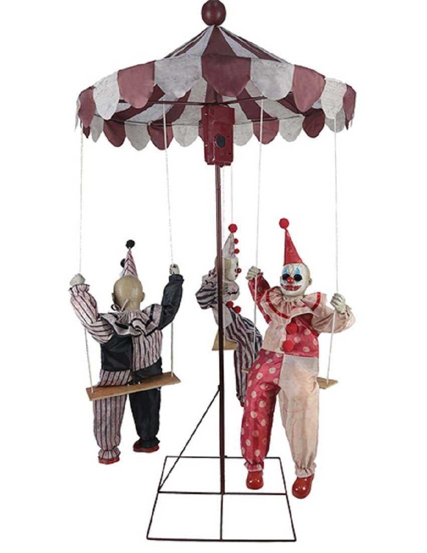 6FT Clown Go Round Animated Prop