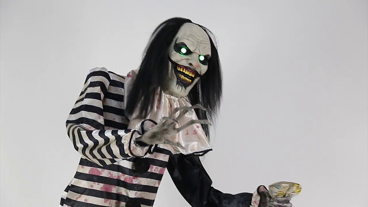 7ft Sweet Dreams Spirit Halloween Clown Animated Prop Animatronic Decoration