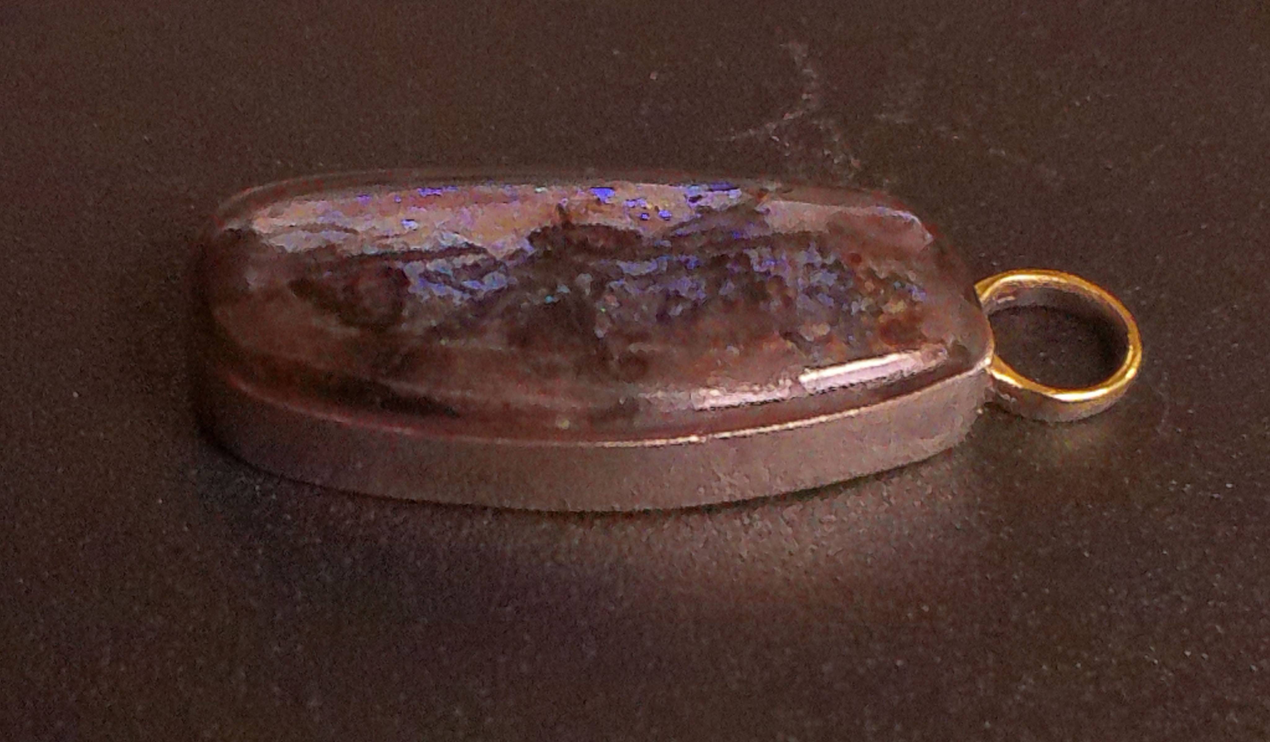 Andamooka crystal opal pendant