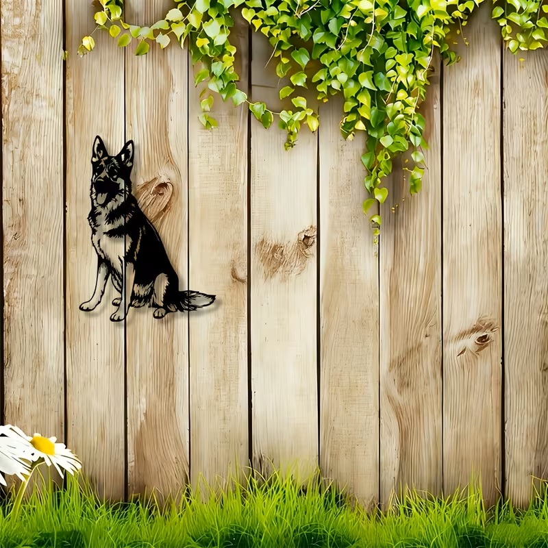 German Shepherd Metal Wall Art – Dog  Wall Decor