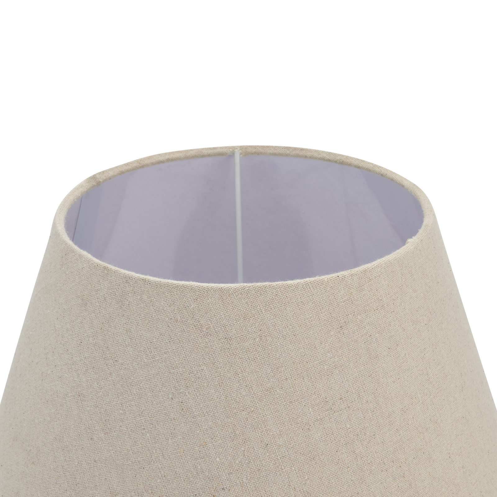 Incia Urn Wooden Table Lamp with Linen Shade – Rustic Home Lighting
