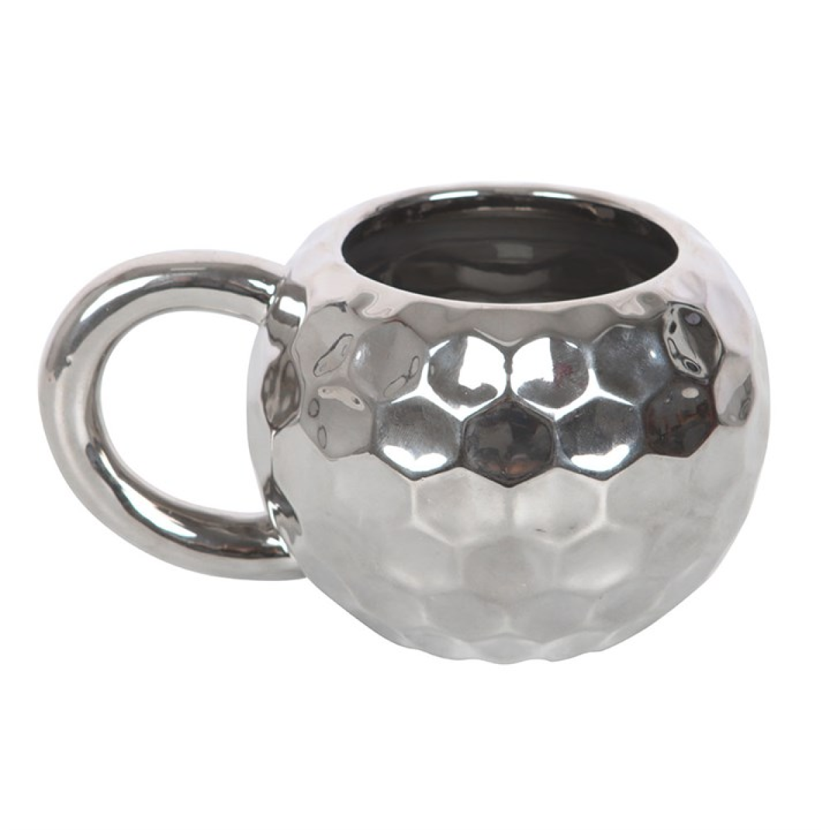 Silver Disco Ball Mug 400ml – Retro Ceramic Coffee Cup