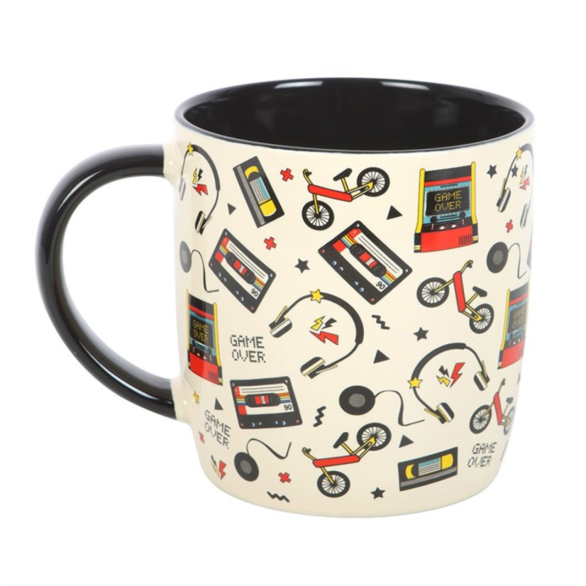 Retro 80s Mug 350ml – Vintage Gaming & Cassette Coffee Cup