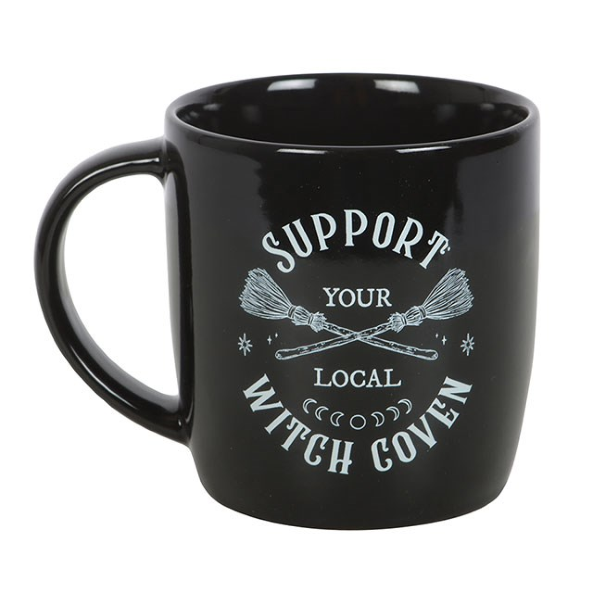 Support Your Local Witch Mug 320ml – Black Coven Coffee Cup