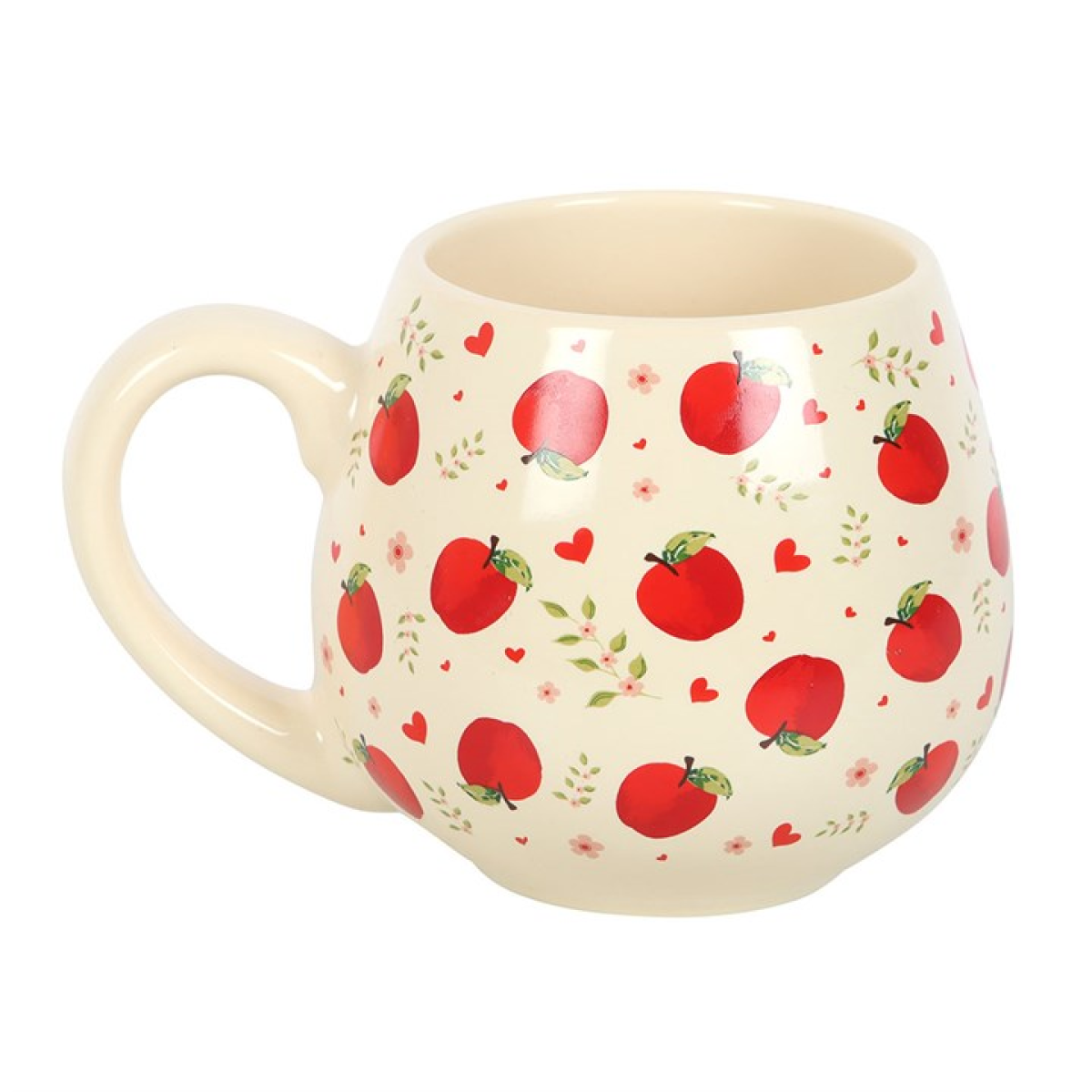 Apple Print Mug 550ml – Ceramic Cottagecore Coffee Cup