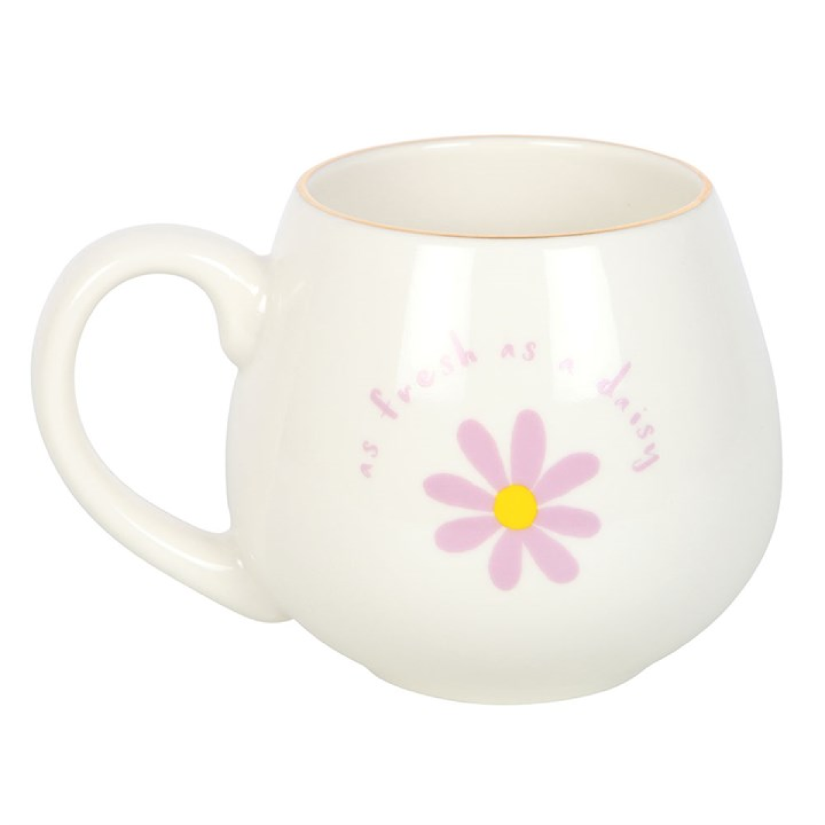 As Fresh As A Daisy Mug 500ml – Floral Ceramic Coffee Cup