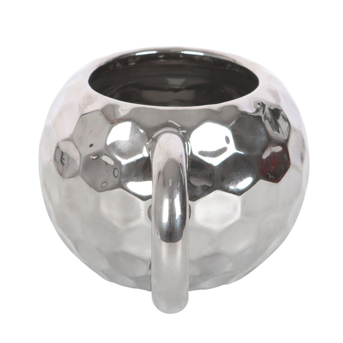 Silver Disco Ball Mug 400ml – Retro Ceramic Coffee Cup