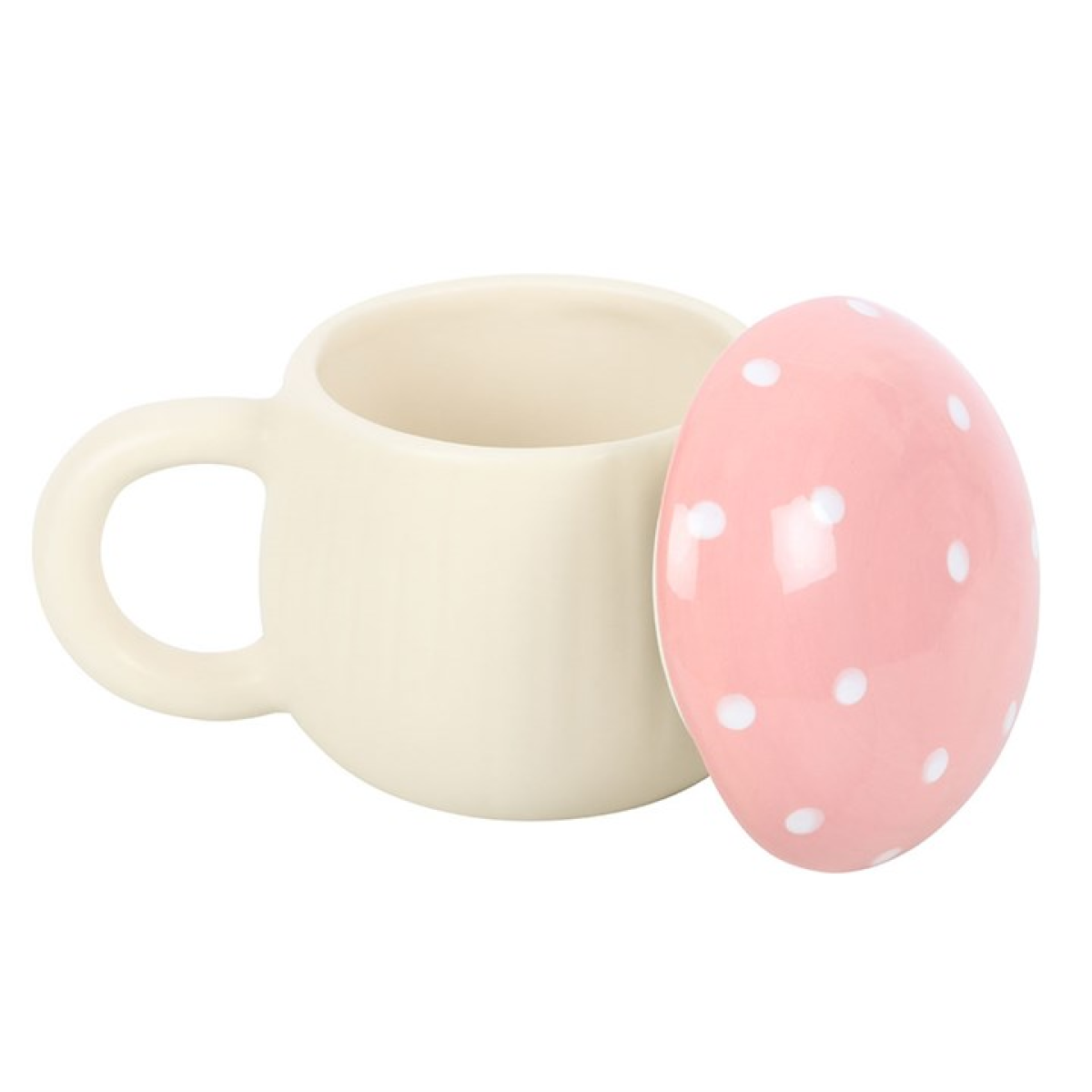 Pink Mushroom Mug 350ml – Toadstool Ceramic Novelty Cup