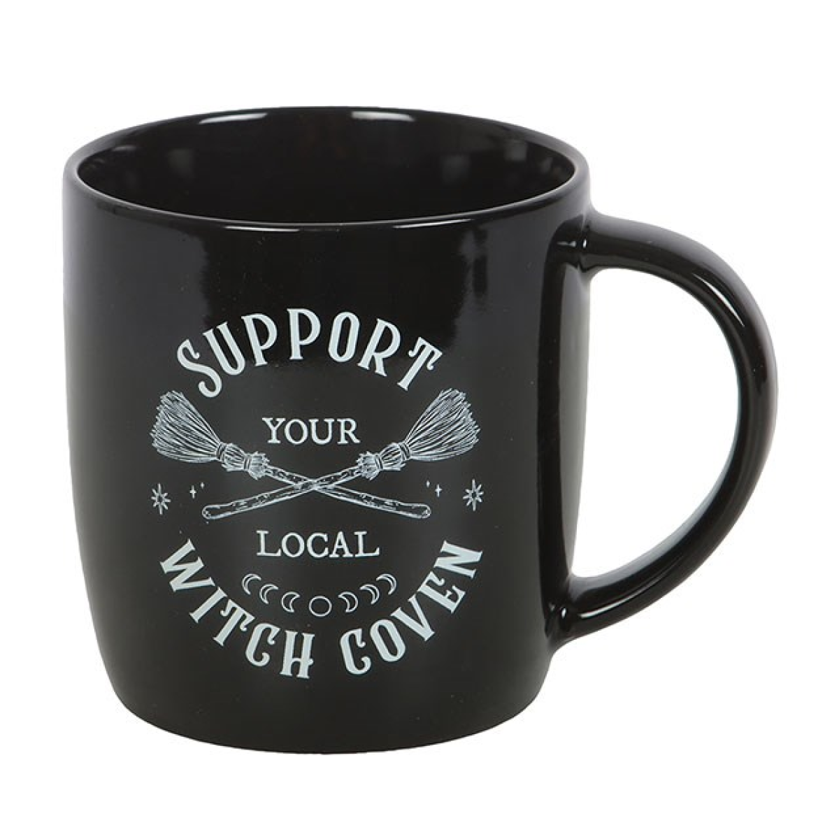 Support Your Local Witch Mug 320ml – Black Coven Coffee Cup